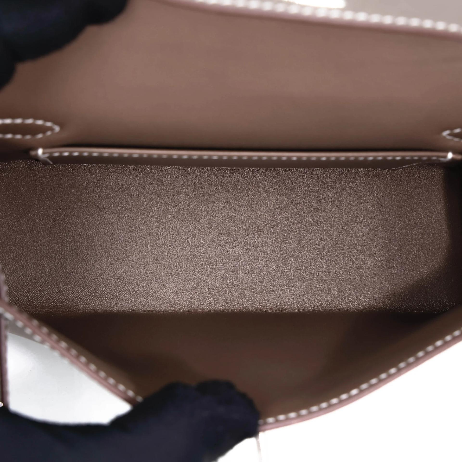 ランク N 新品 HERMÈS エルメス ミニケリー2 エトゥープ (18) エプソン シルバー金具 G刻印 (2026) - 17