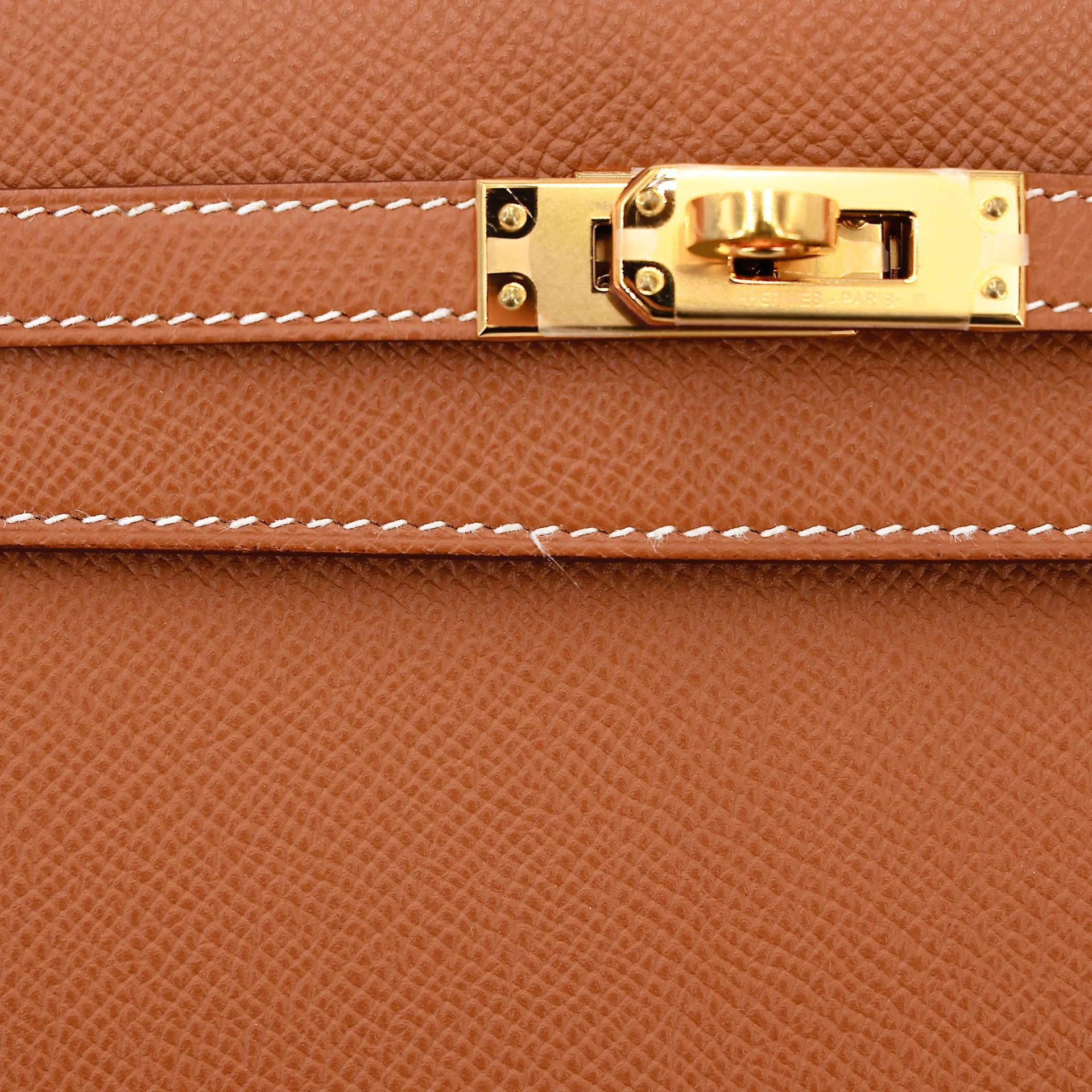 ランク SA HERMÈS エルメス ケリー25 セリエ ゴールド (37) エプソン ゴールド金具 Z刻印 (2021) - 9