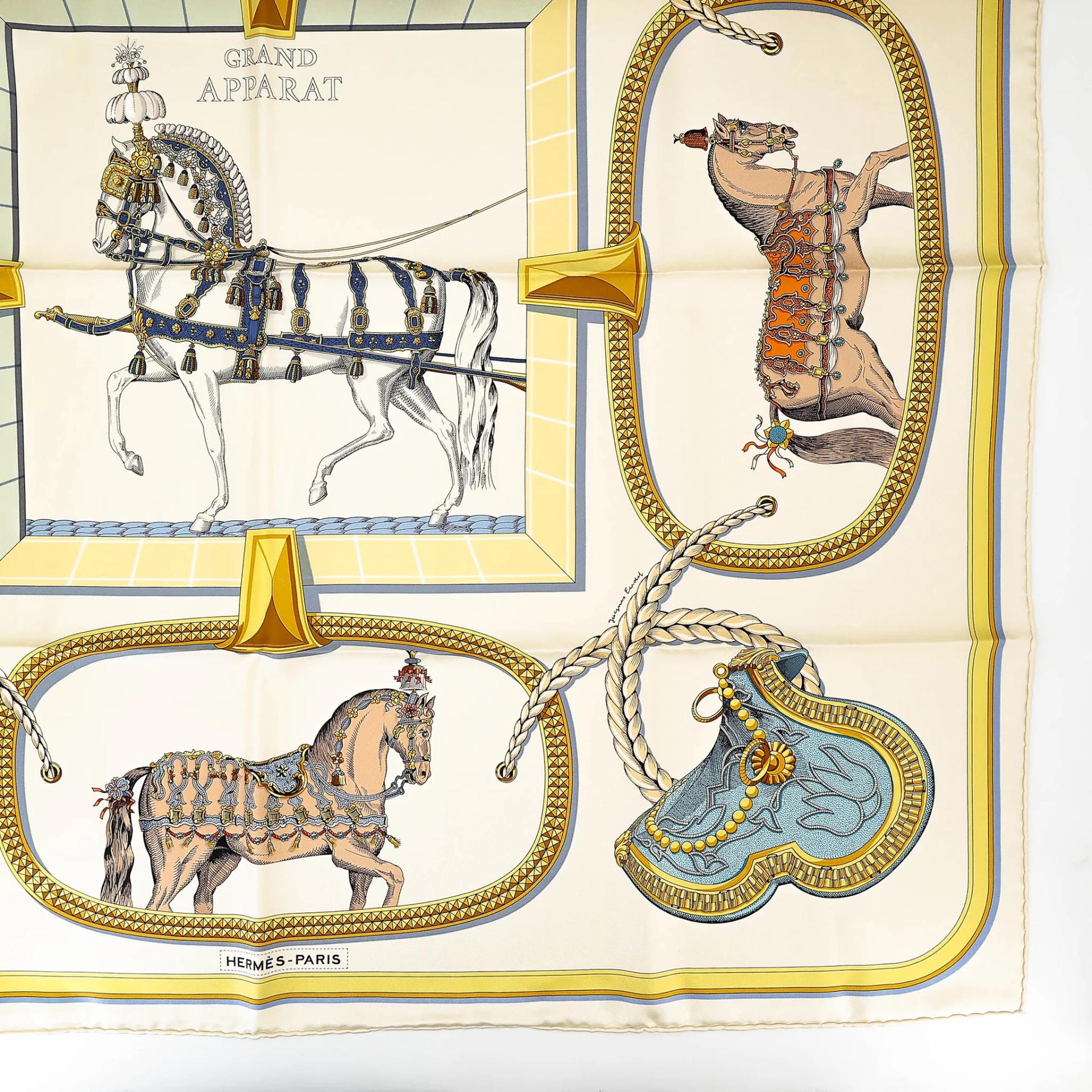 ランク N 新品 HERMÈS エルメス カレ90 マルチカラー シルク - 4