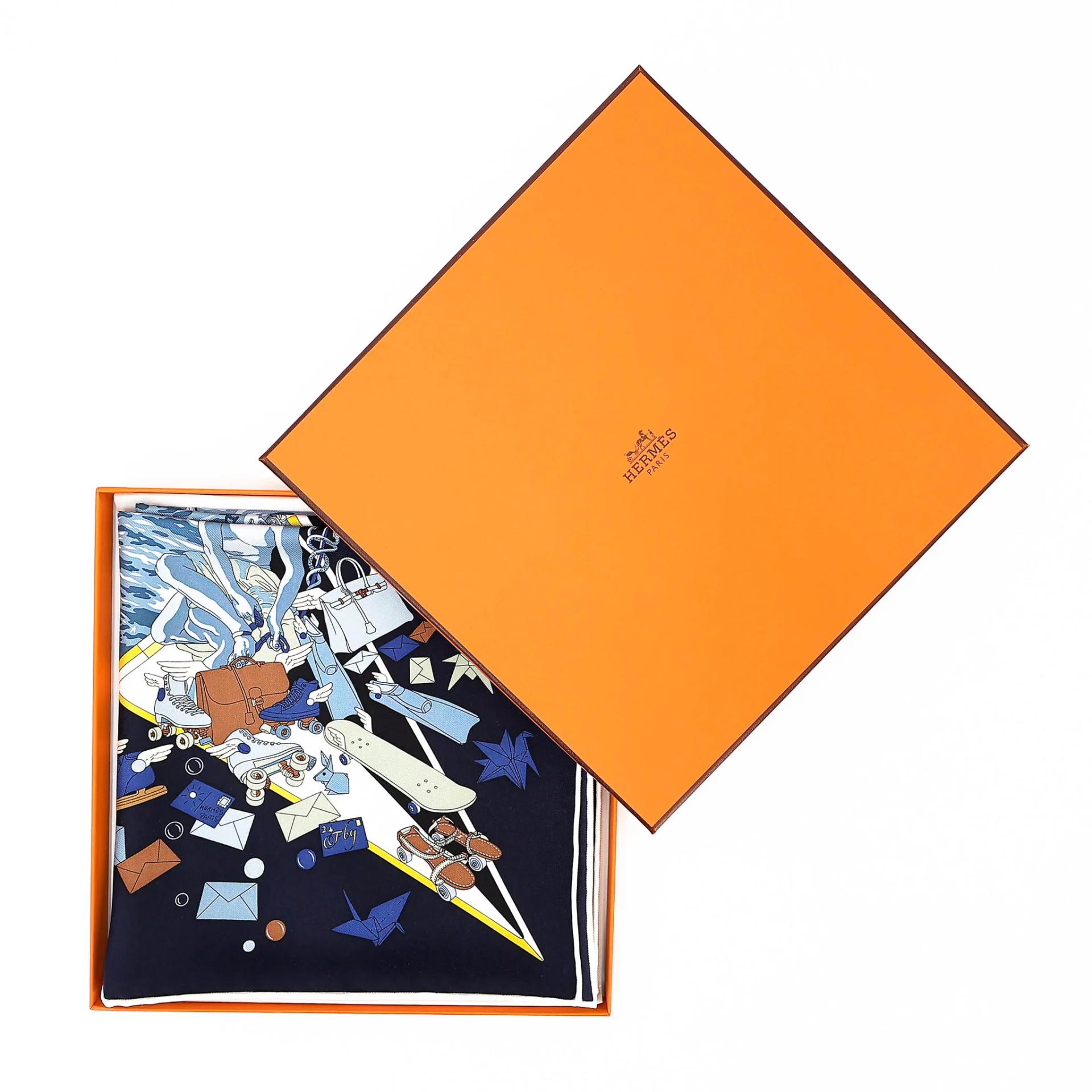 ランク N 新品 HERMÈS エルメス カレ90 マルチカラー シルク - 7