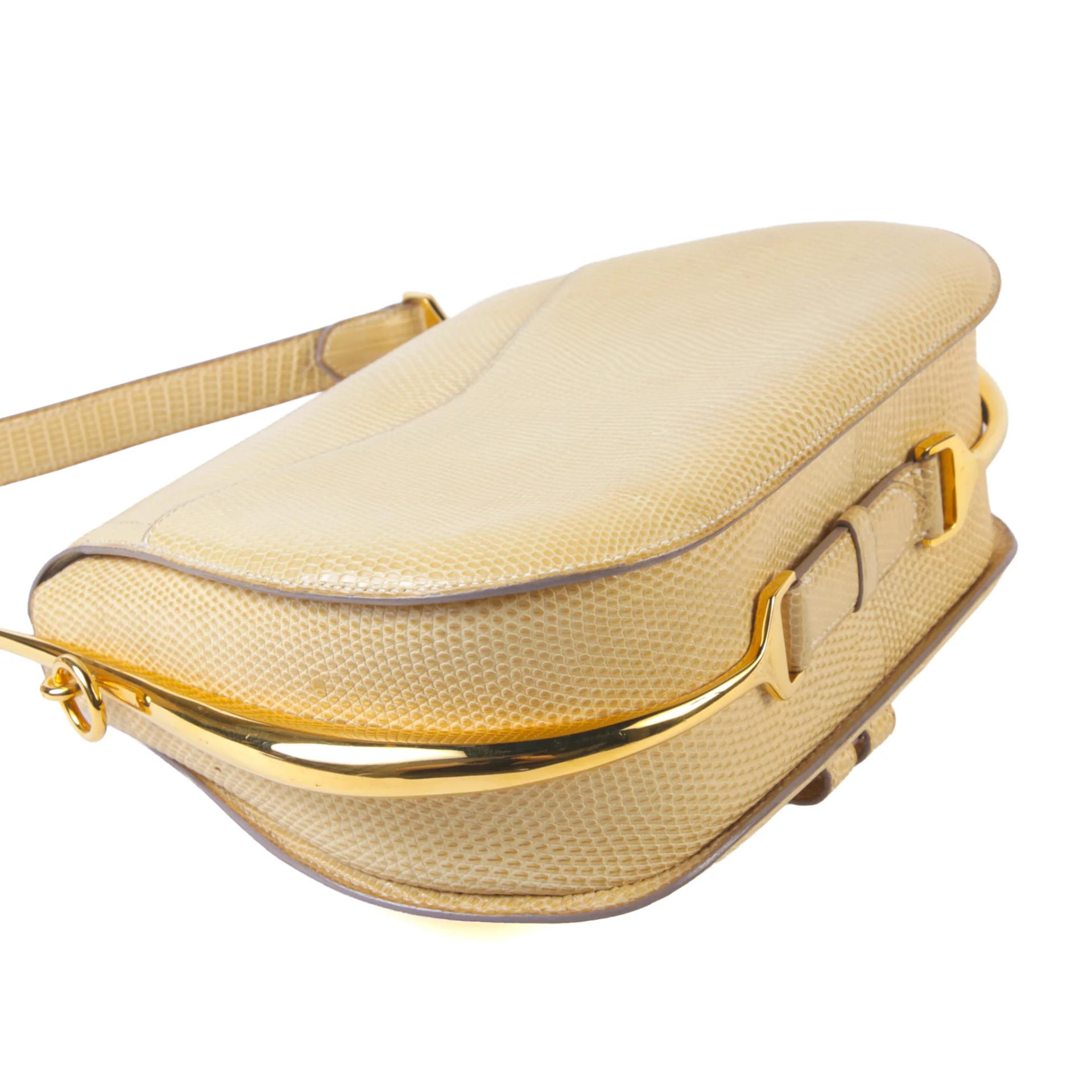 ランク AB HERMÈS エルメス パスキード ベージュ リザード ゴールド金具 - 7