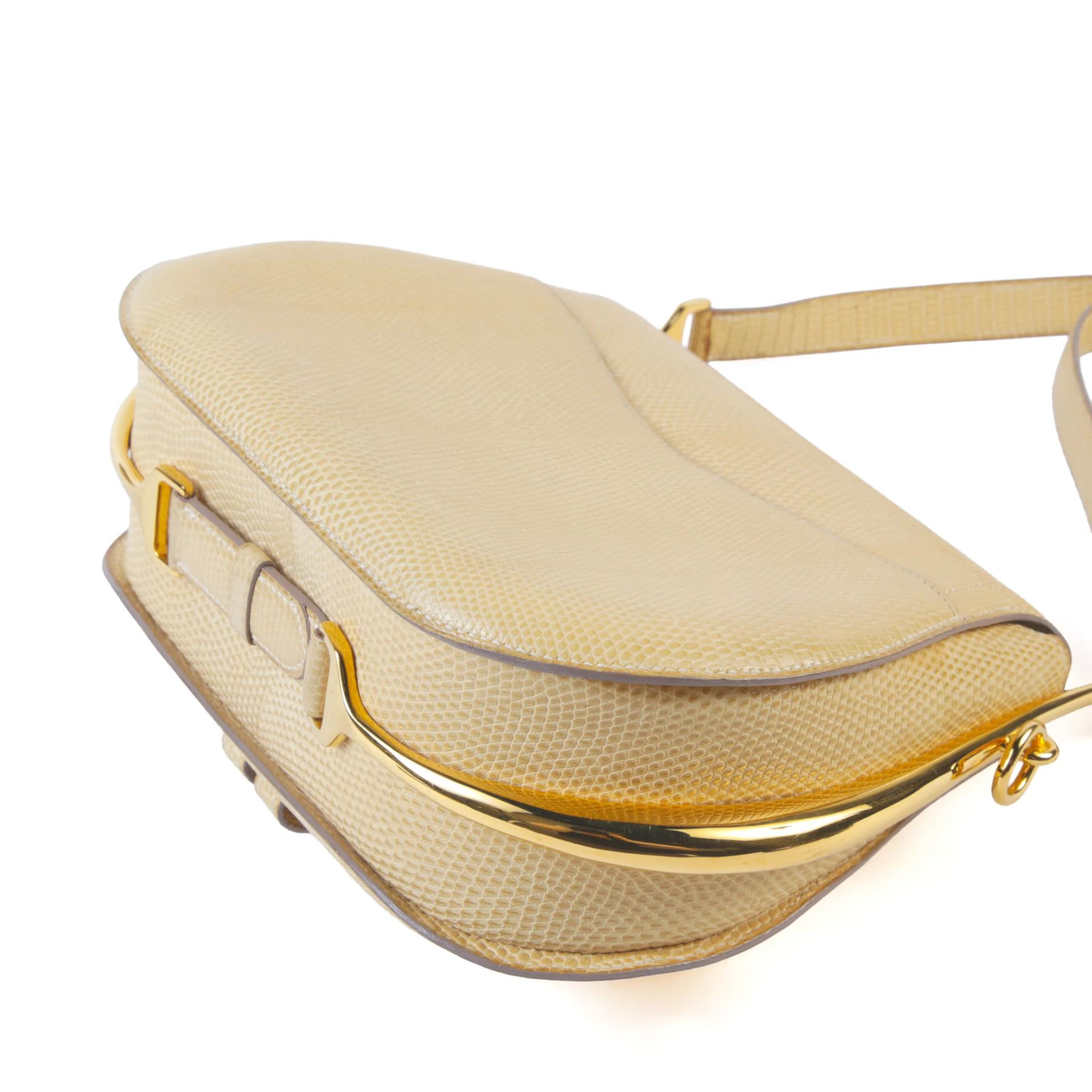 ランク AB HERMÈS エルメス パスキード ベージュ リザード ゴールド金具 - 6