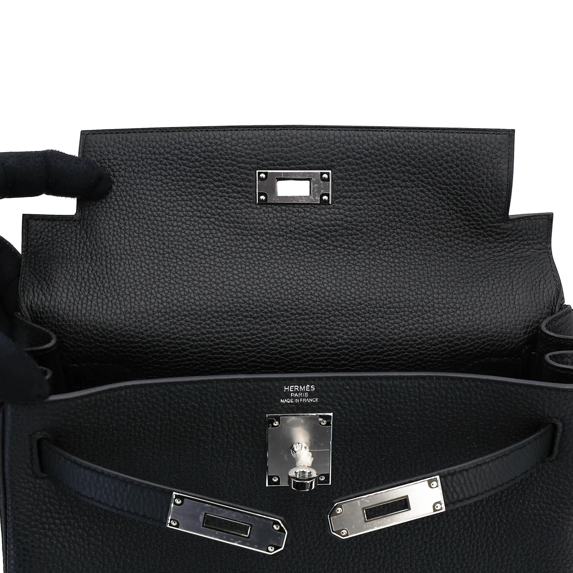 ランク NS 未使用品 HERMÈS エルメス ケリー28 ブラック (89) トゴ シルバー金具 W刻印 (2024) - 13