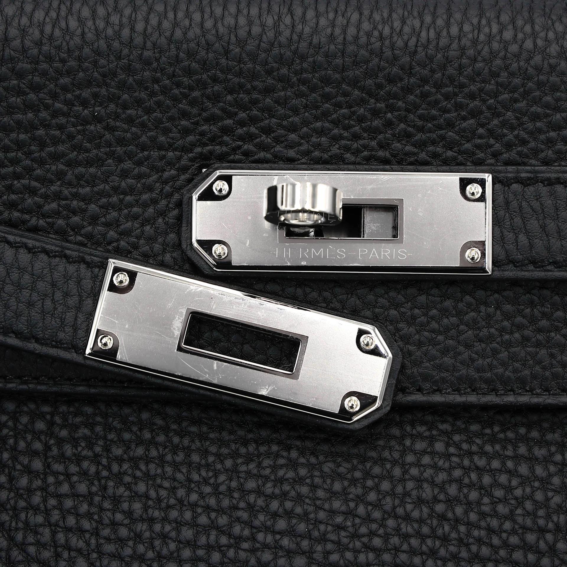 ランク NS 未使用品 HERMÈS エルメス ケリー28 ブラック (89) トゴ シルバー金具 W刻印 (2024) - 8