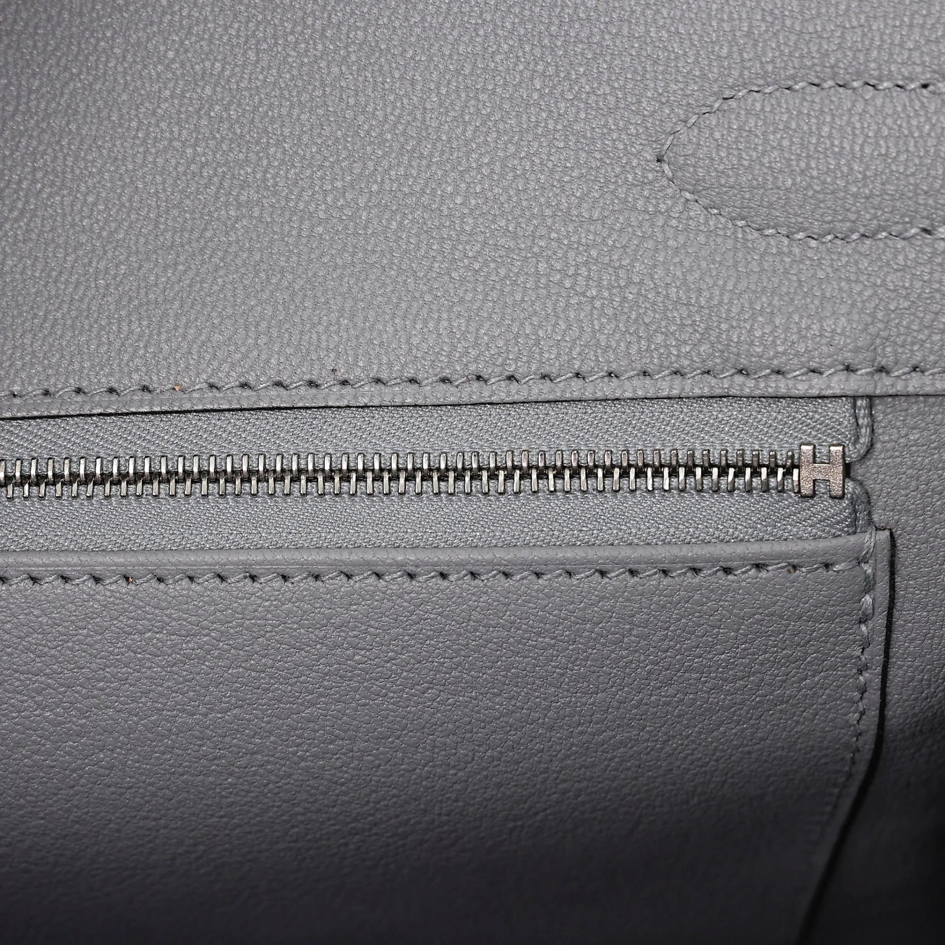 ランク N 新品 HERMÈS エルメス バーキン30 グリパンタン (P0) トゴ シルバー金具 K刻印 (2025) - 12