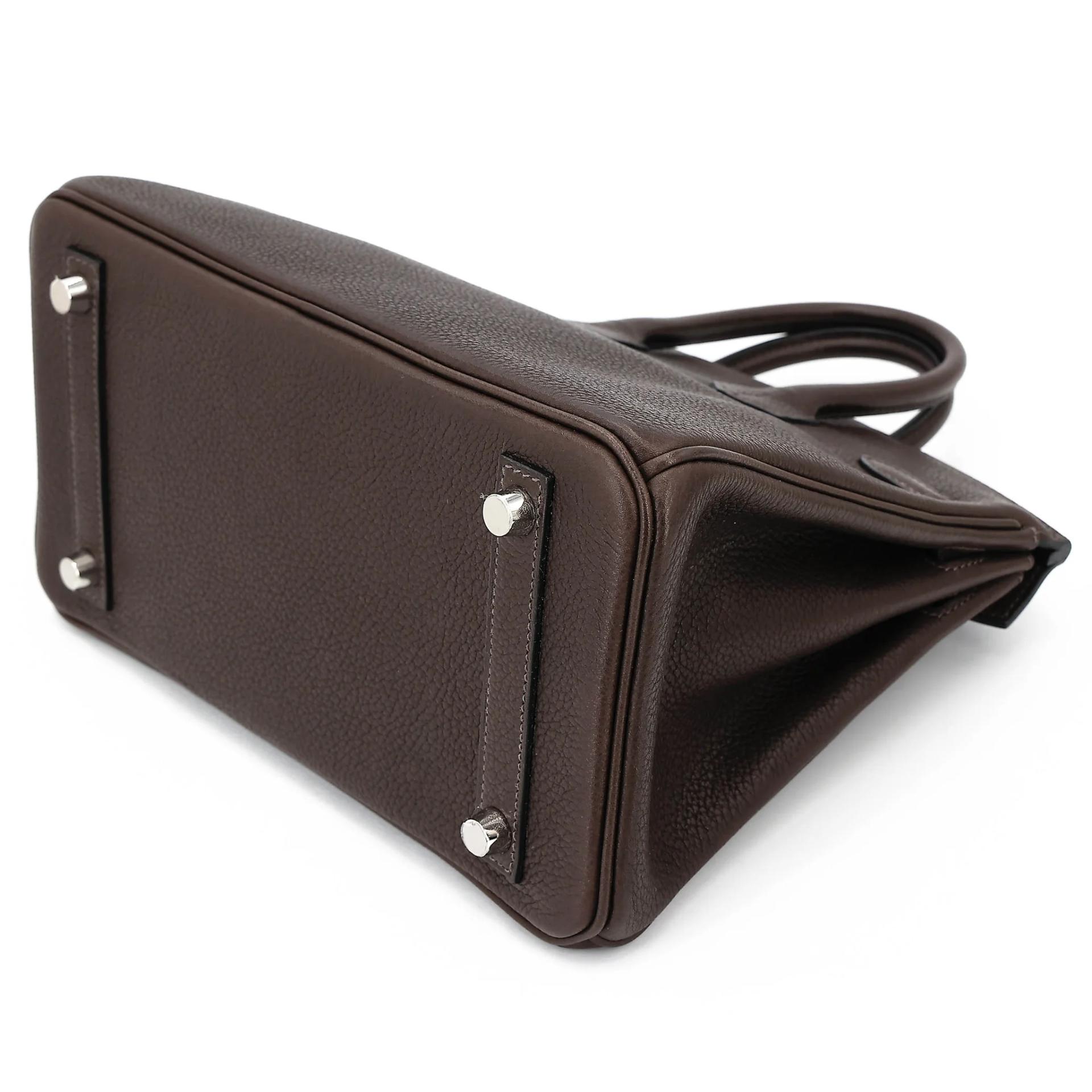ランク N 新品 HERMÈS エルメス バーキン25 エベンヌ (46) バレニア シルバー金具 K刻印 (2025) - 6