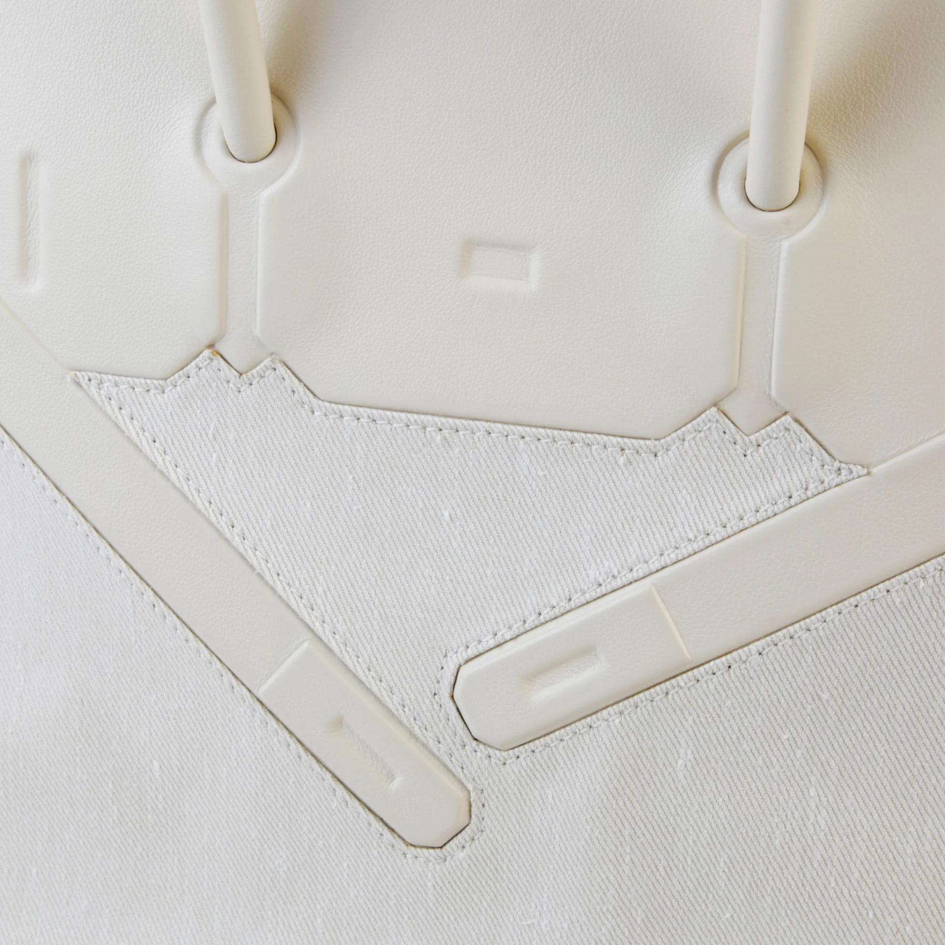 ランク AB HERMÈS エルメス 限定品 バーキン35 シャドー ホワイト (01) トワルアッシュ スイフト シルバー金具 □N刻印 (2010) - 8