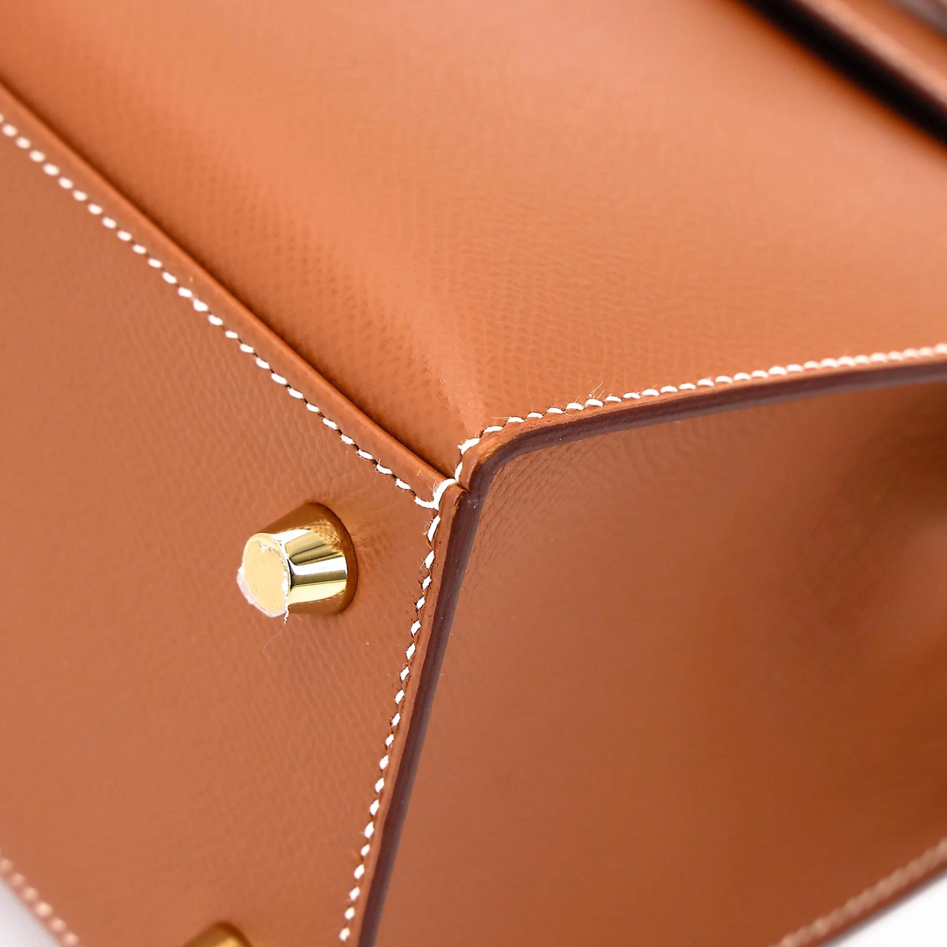 ランク SA HERMÈS エルメス ケリー25 セリエ ゴールド (37) エプソン ゴールド金具 Z刻印 (2021) - 10