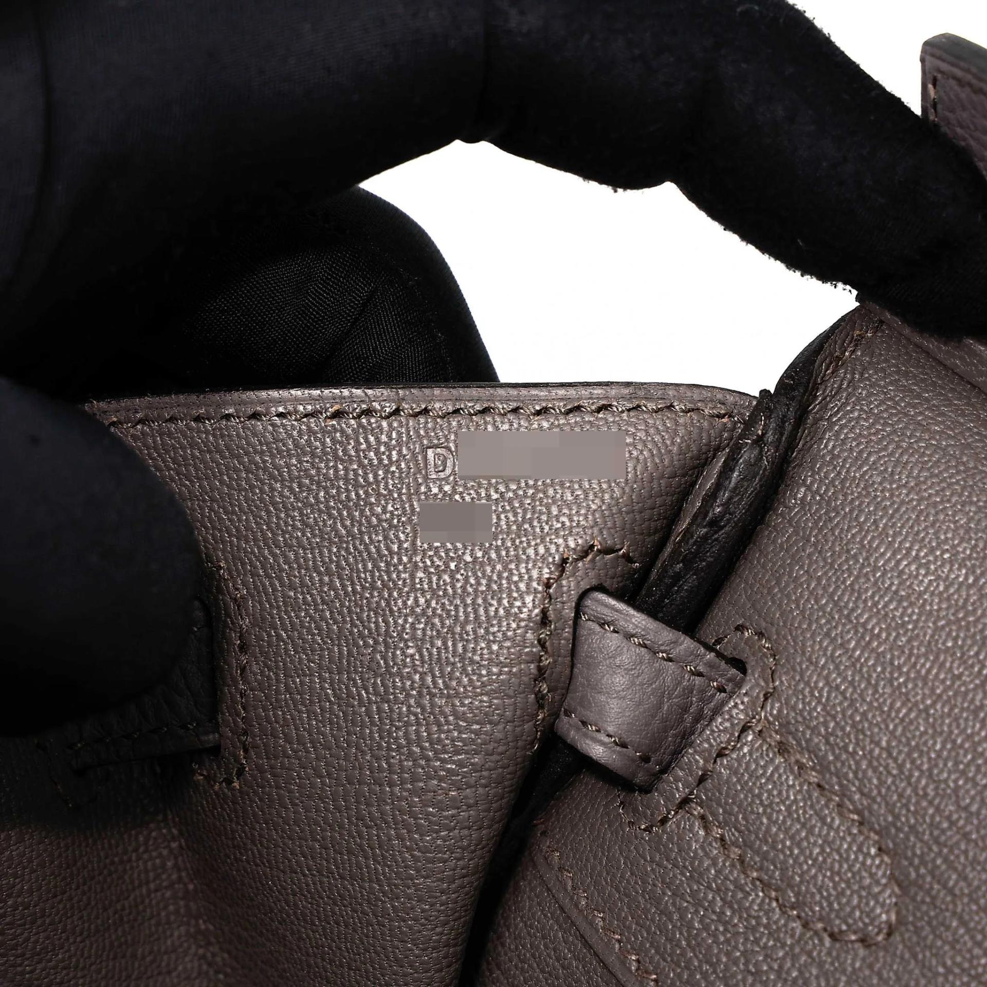 ランク SA HERMÈS エルメス バーキン25 エタン (8F) トゴ ピンクゴールド金具 D刻印 (2019) - 13