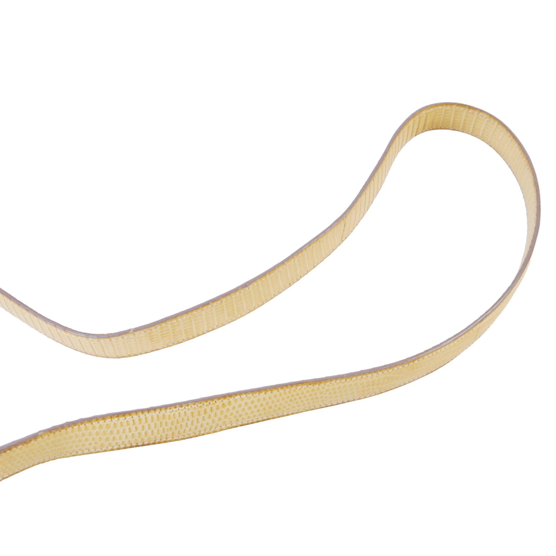 ランク AB HERMÈS エルメス パスキード ベージュ リザード ゴールド金具 - 3