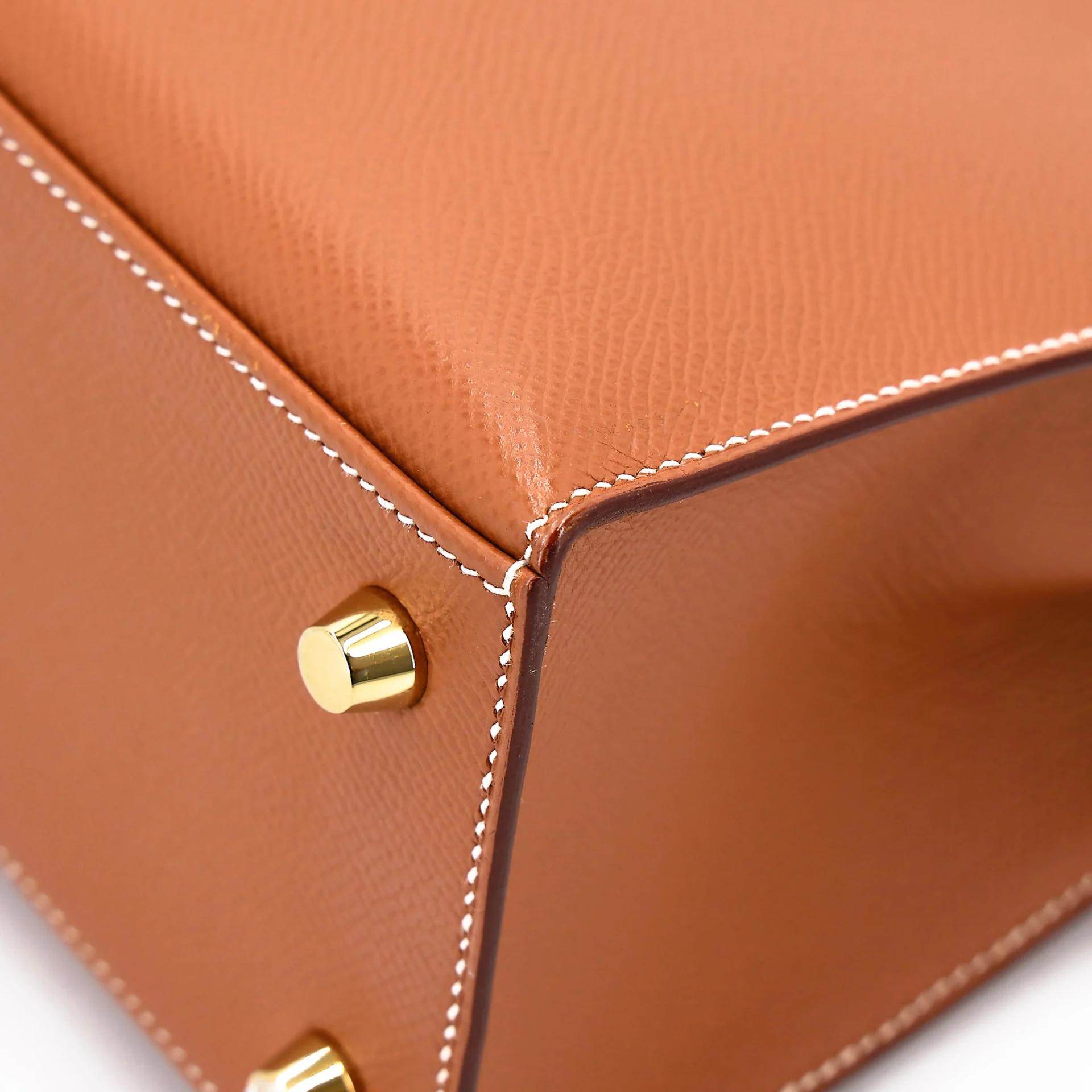ランク SA HERMÈS エルメス ケリー25 セリエ ゴールド (37) エプソン ゴールド金具 Z刻印 (2021) - 12