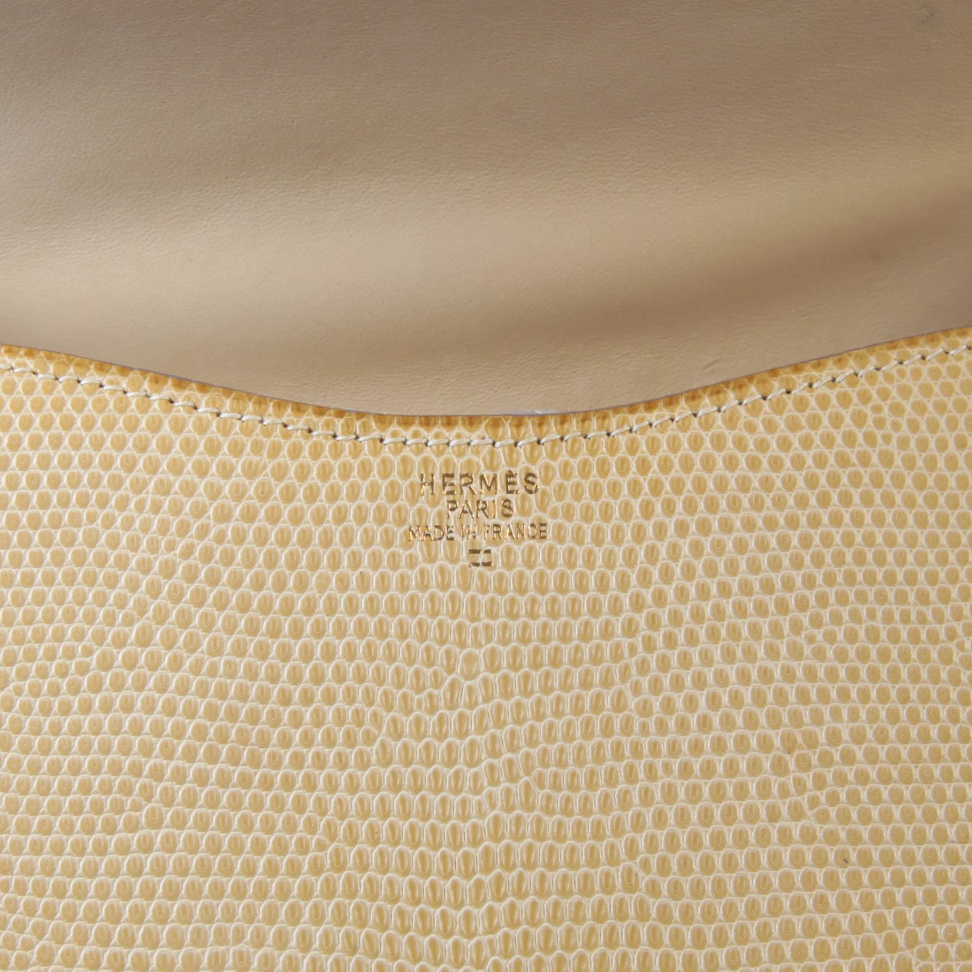 ランク AB HERMÈS エルメス パスキード ベージュ リザード ゴールド金具 - 9