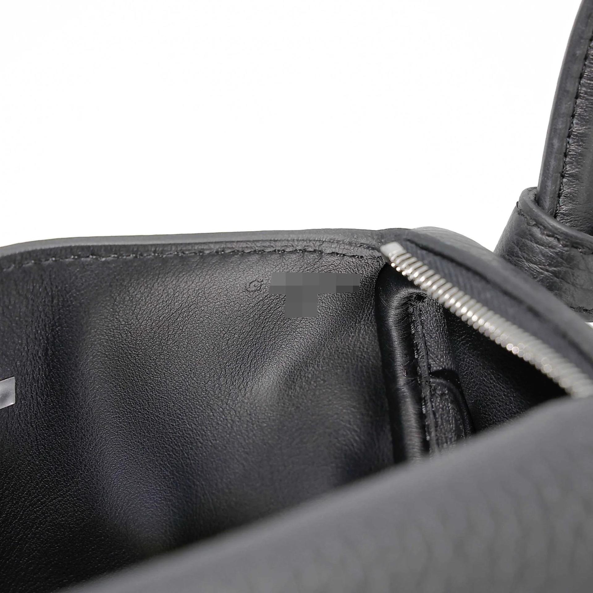 Brand New ( Rank N ) HERMÈS Mini Lindy II Noir (89) Clemence Palladium hardware G (2026) - 15