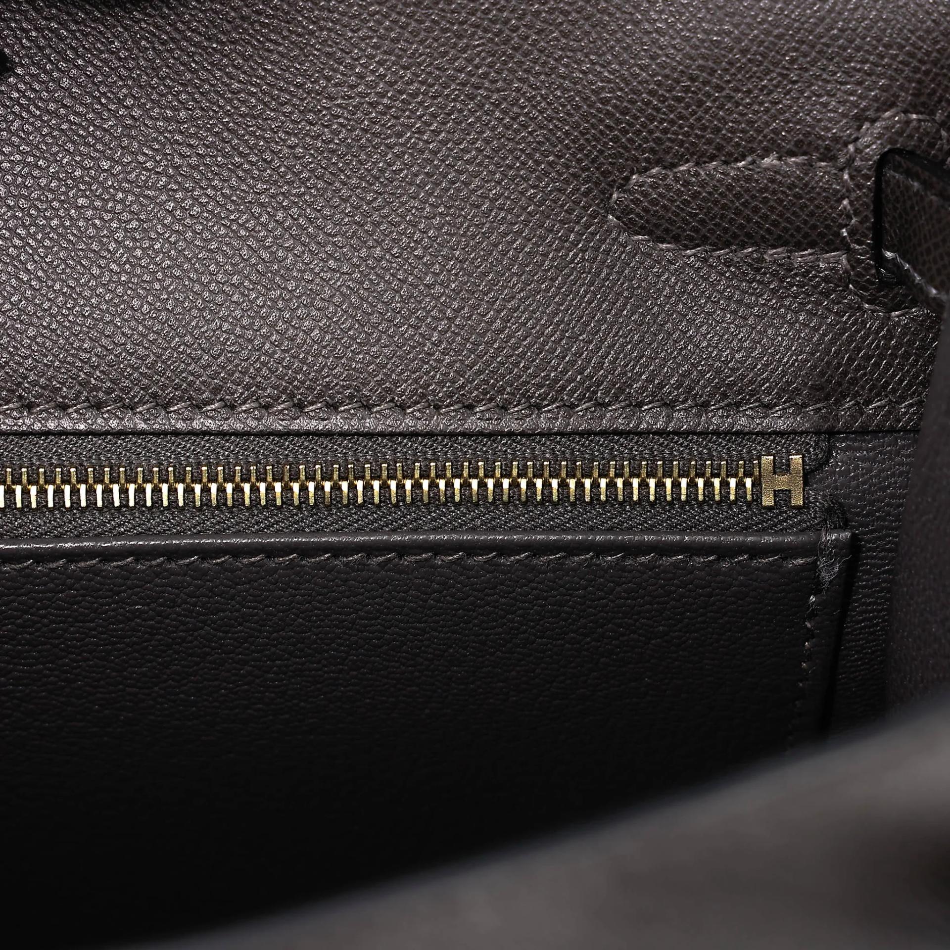 Unused ( Rank NS ) HERMÈS Kelly 25 Sellier Graphite (88) Madame Gold hardware W (2024) - 15