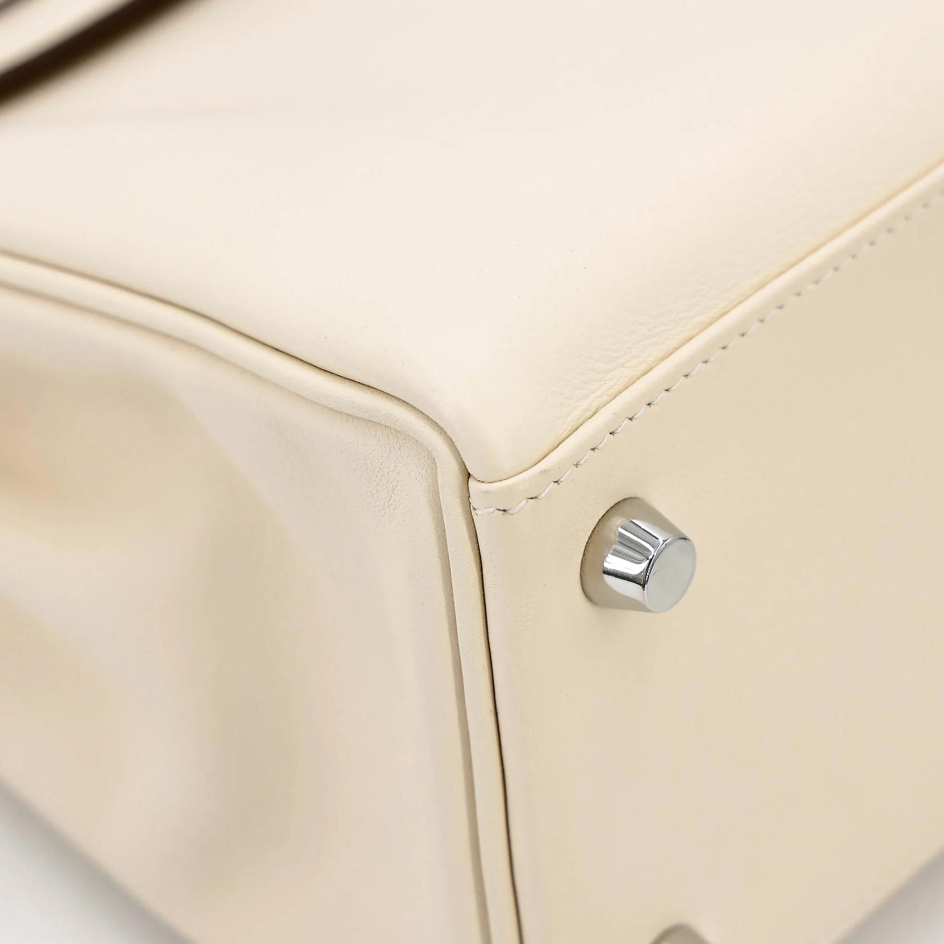 Excellent ( Rank SA ) HERMÈS Kelly 25 Nata (I2) Swift Palladium hardware Z (2021) - 13