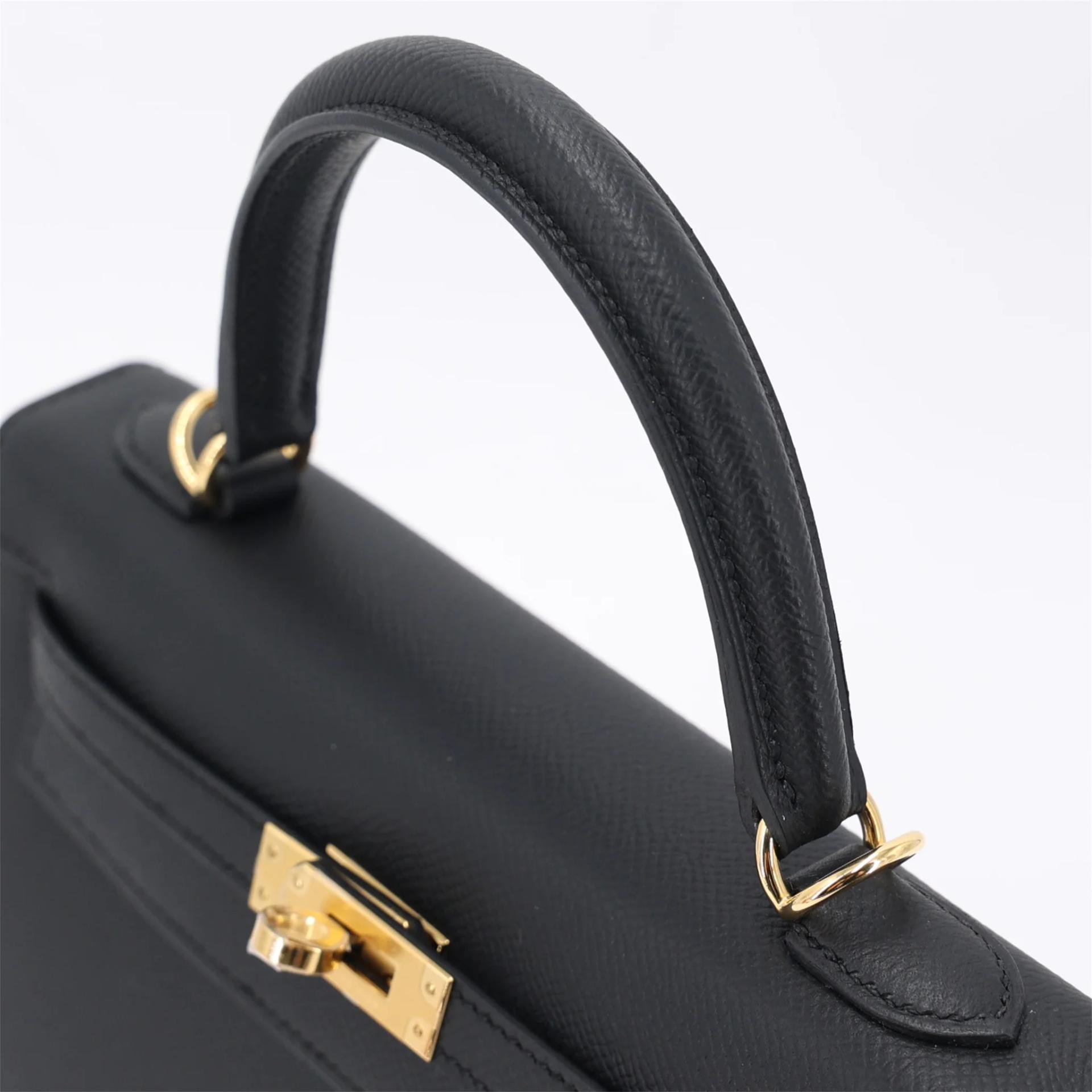全新 HERMÈS 愛馬仕 Kelly 25 外縫 89 黑色 Noir (Black) Epsom牛皮 金扣 G刻 2026年 - 3