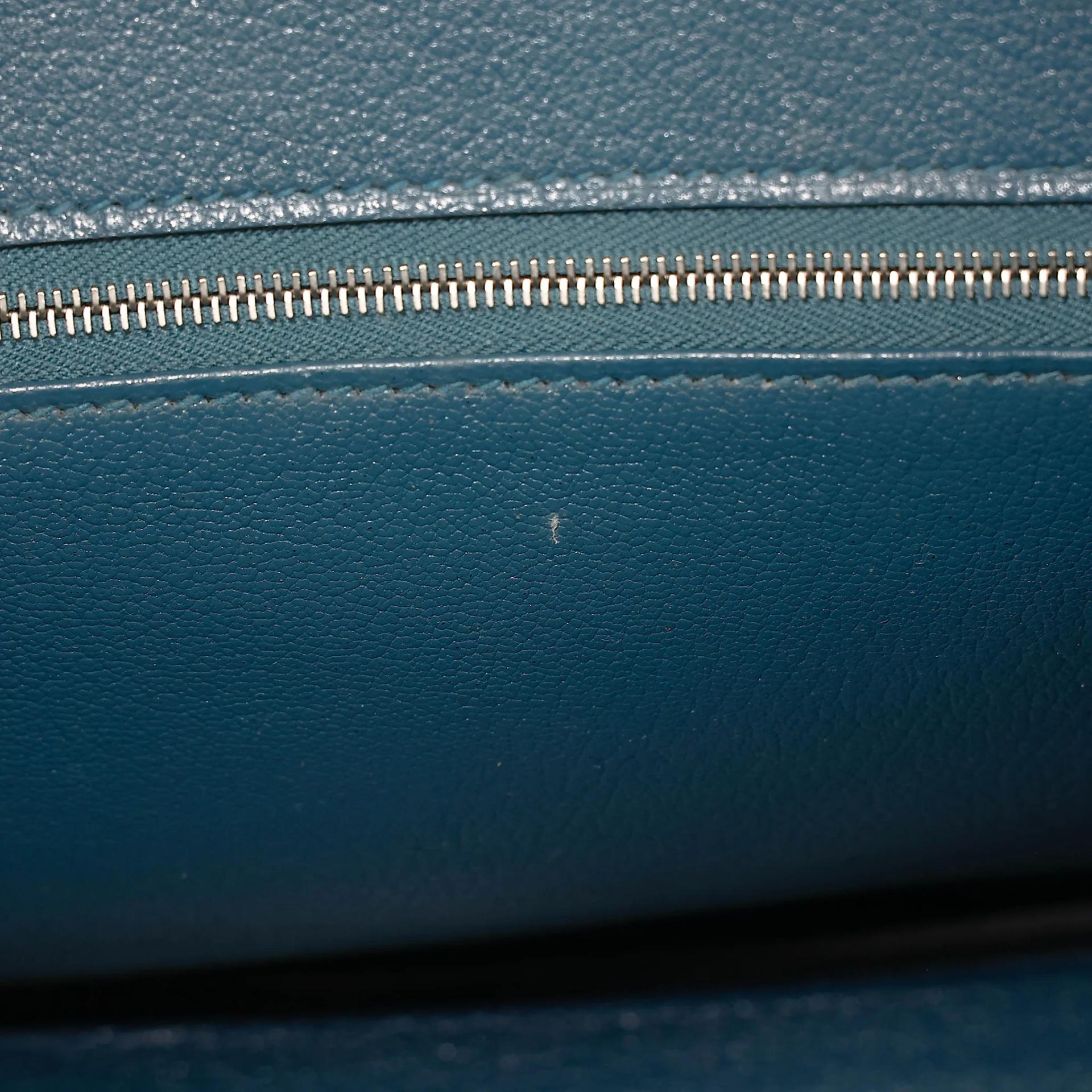 Very Good ( Rank A) HERMÈS Birkin 30 Colvert (1P) Epsom Palladium hardware T (2015) - 25
