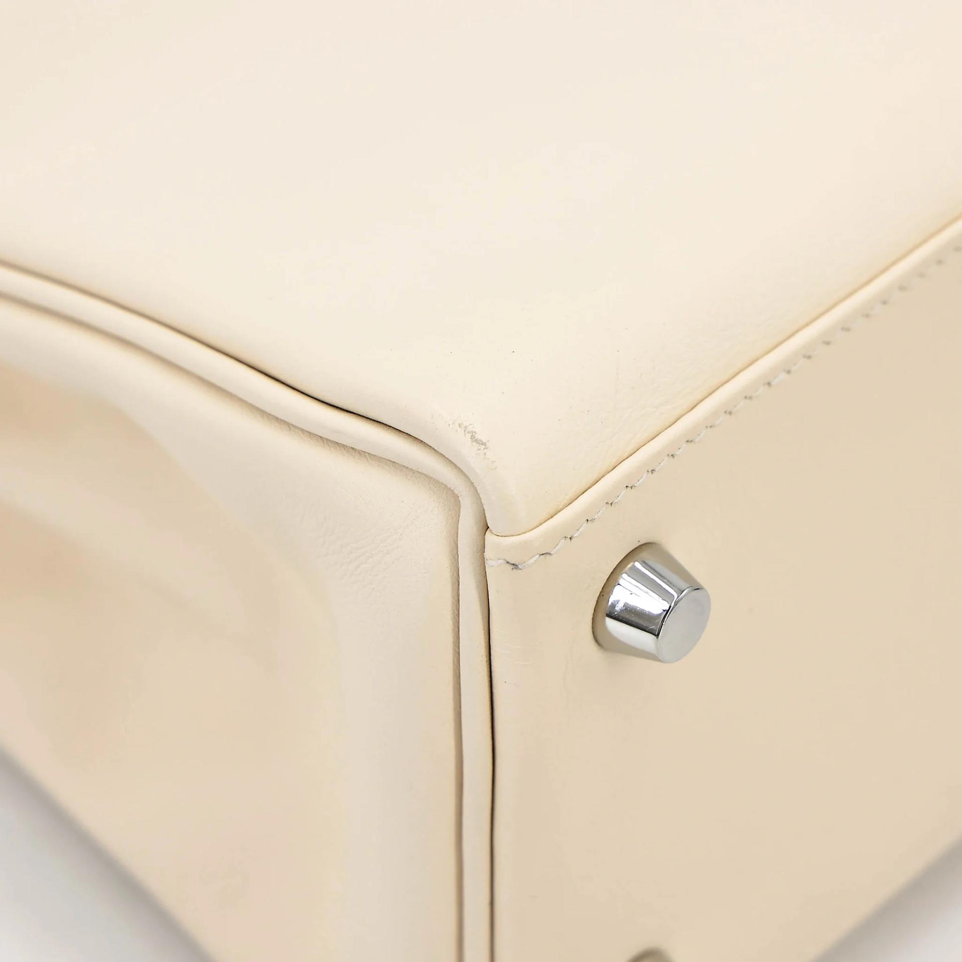 Excellent ( Rank SA ) HERMÈS Kelly 25 Nata (I2) Swift Palladium hardware Z (2021) - 15