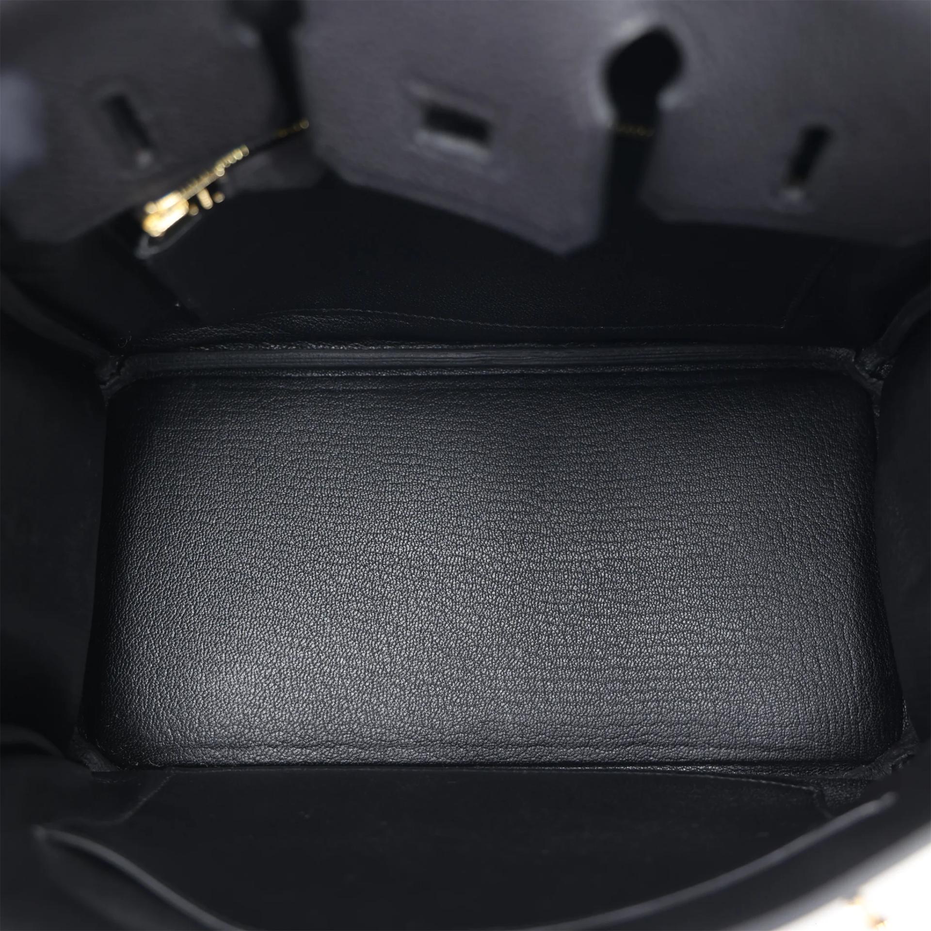Brand New ( Rank N ) HERMÈS Birkin 25 Noir (89) Togo Permabrass hardware K (2025) - 11