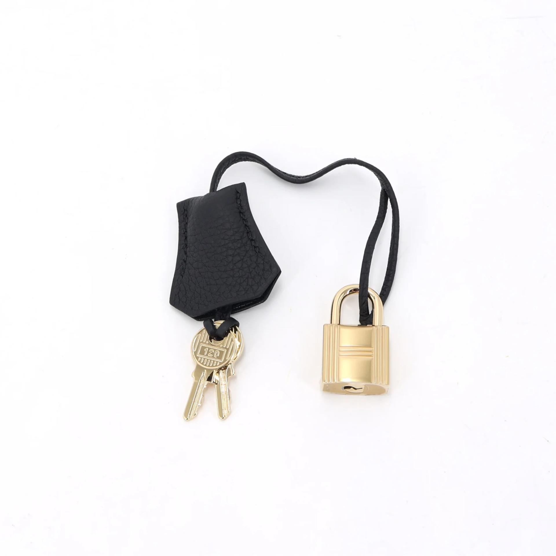 Brand New ( Rank N ) HERMÈS Birkin 25 Noir (89) Togo Permabrass hardware K (2025) - 17