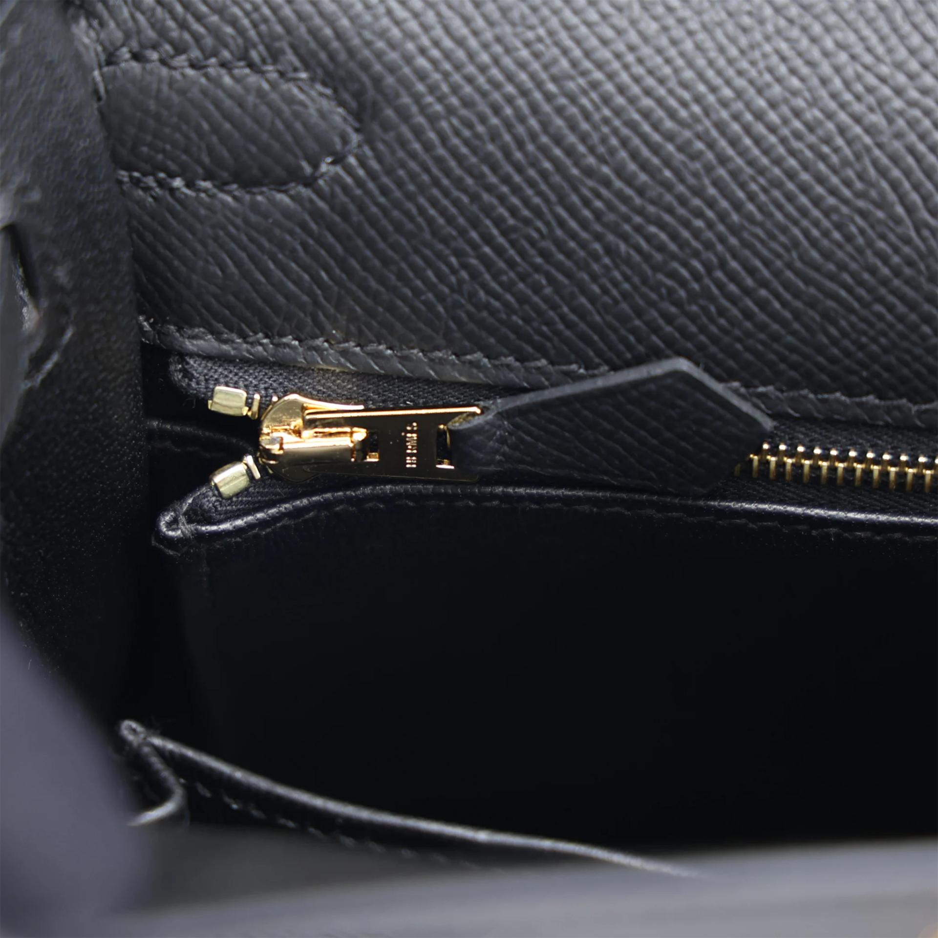全新 HERMÈS 愛馬仕 Kelly 25 外縫 89 黑色 Noir (Black) Epsom牛皮 金扣 G刻 2026年 - 14