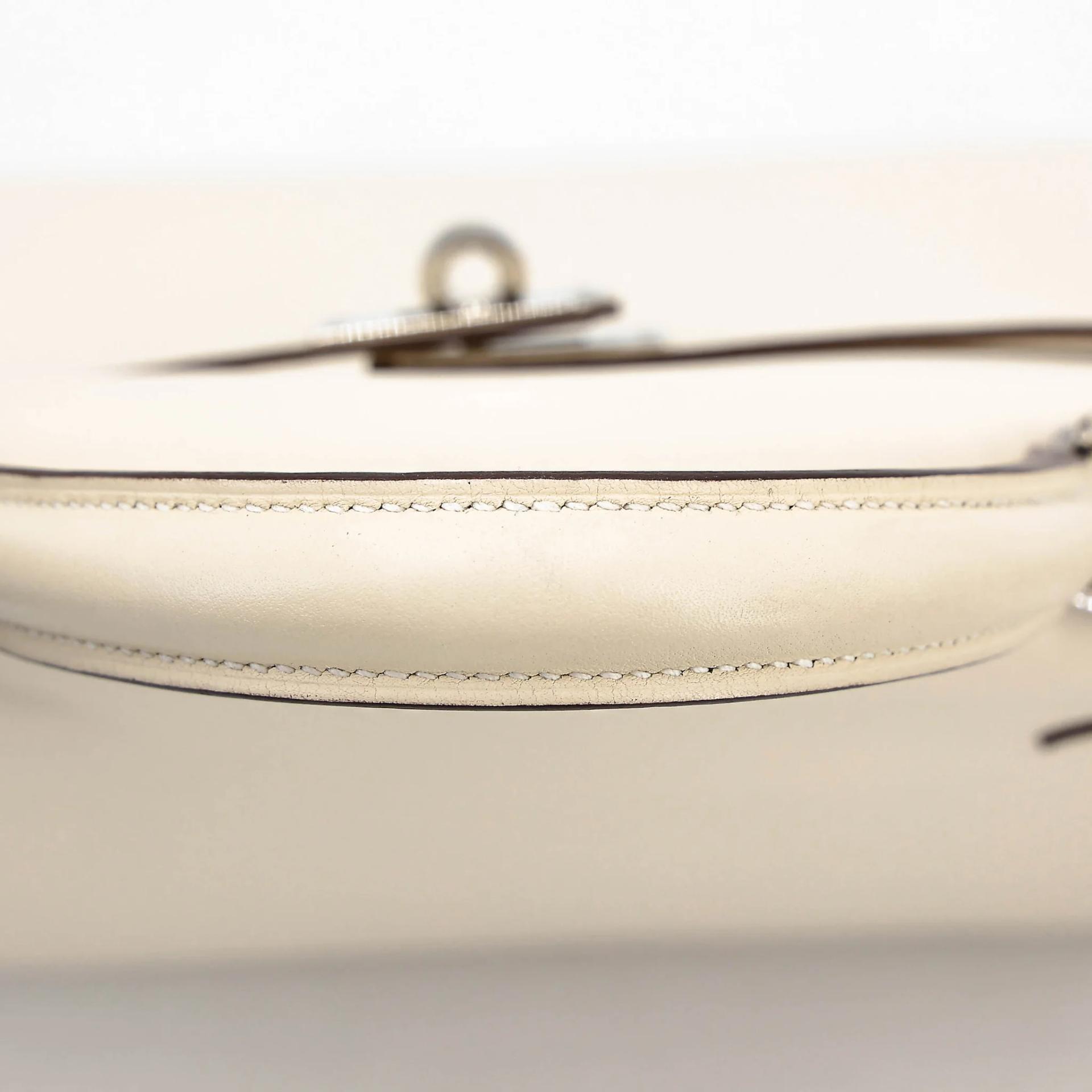 Excellent ( Rank SA ) HERMÈS Kelly 25 Nata (I2) Swift Palladium hardware Z (2021) - 5