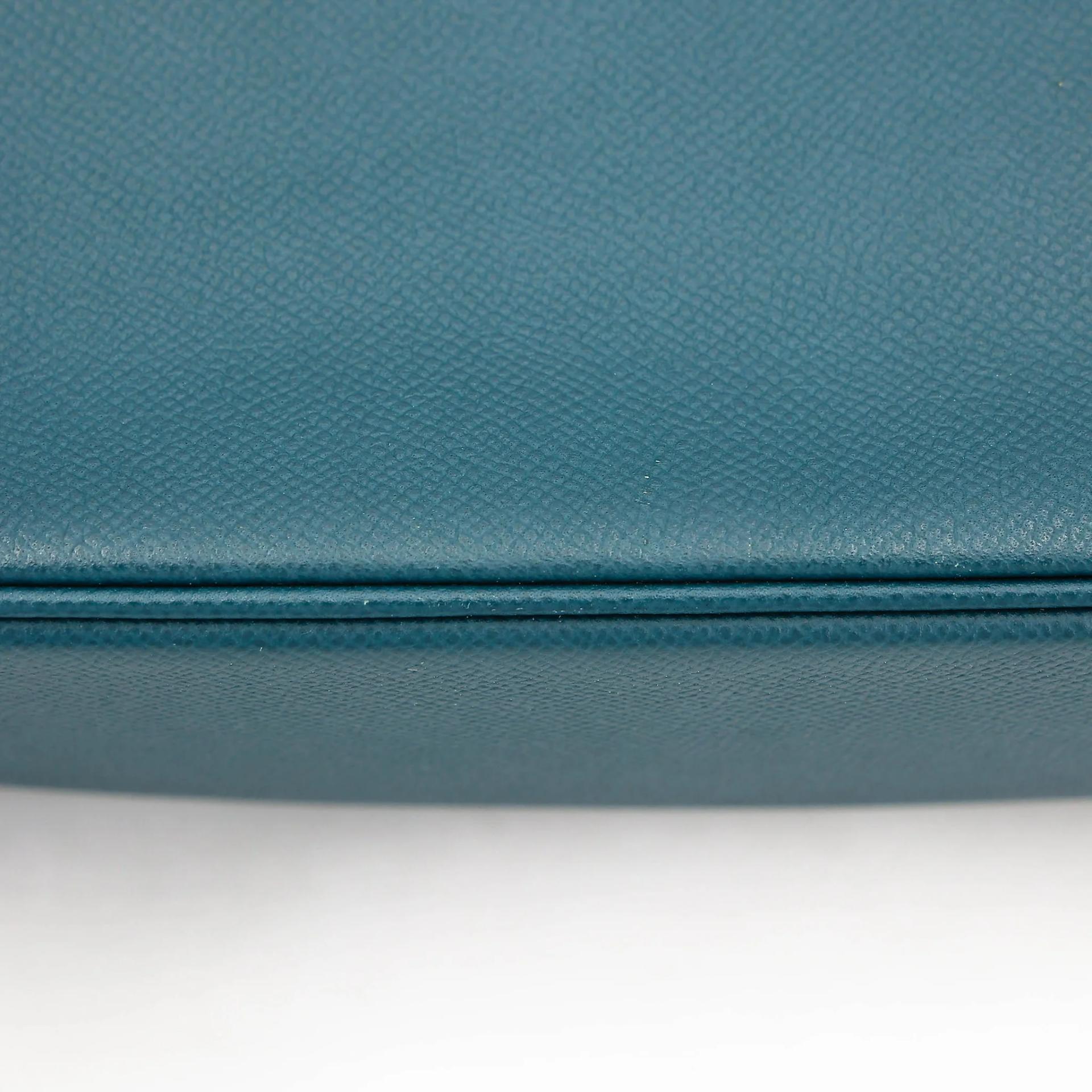 Very Good ( Rank A) HERMÈS Birkin 30 Colvert (1P) Epsom Palladium hardware T (2015) - 16