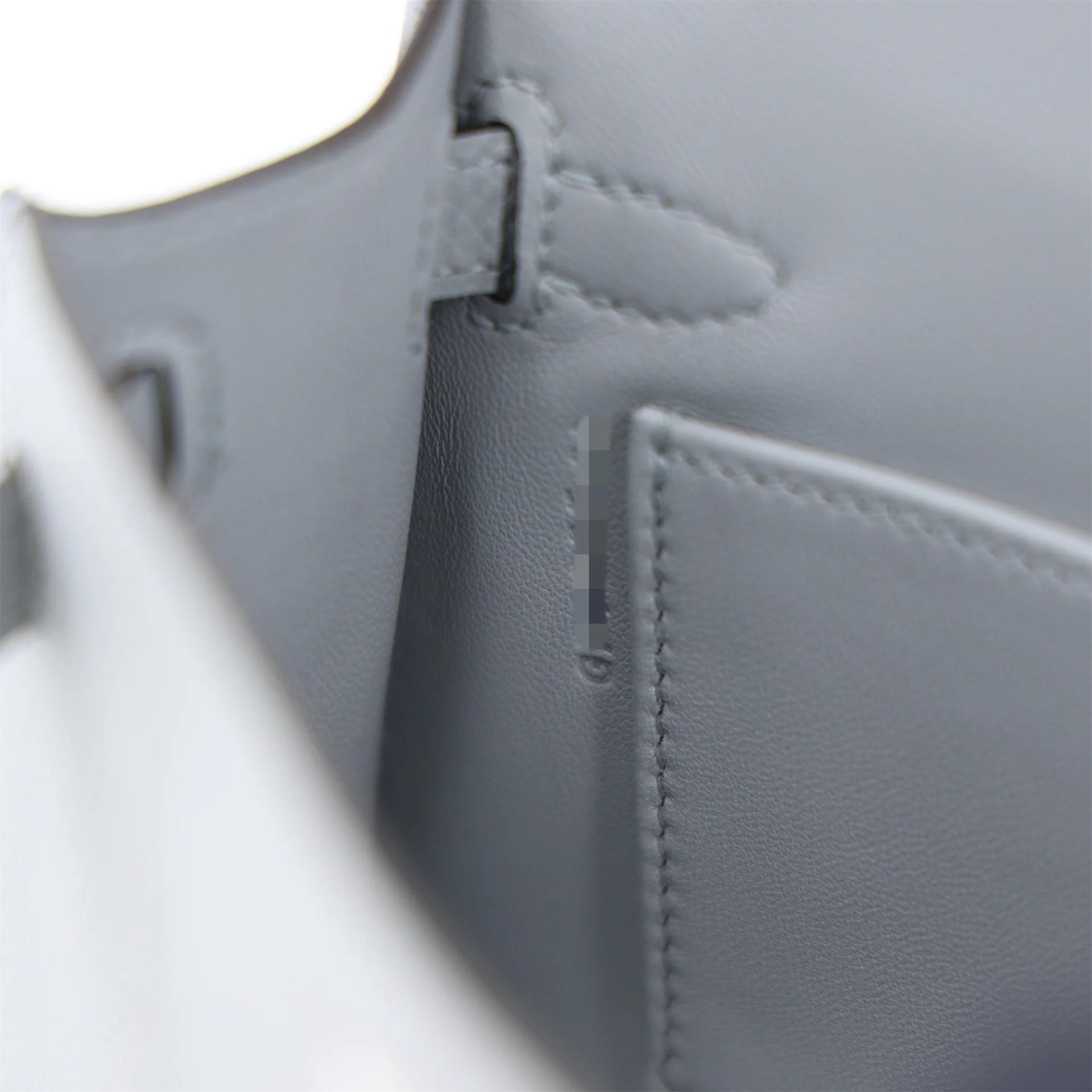 全新 HERMÈS 愛馬仕 Mini Kelly 二代 8U 冰川藍 Bleu Glacier Epsom牛皮 銀扣 G刻 2026年 - 14
