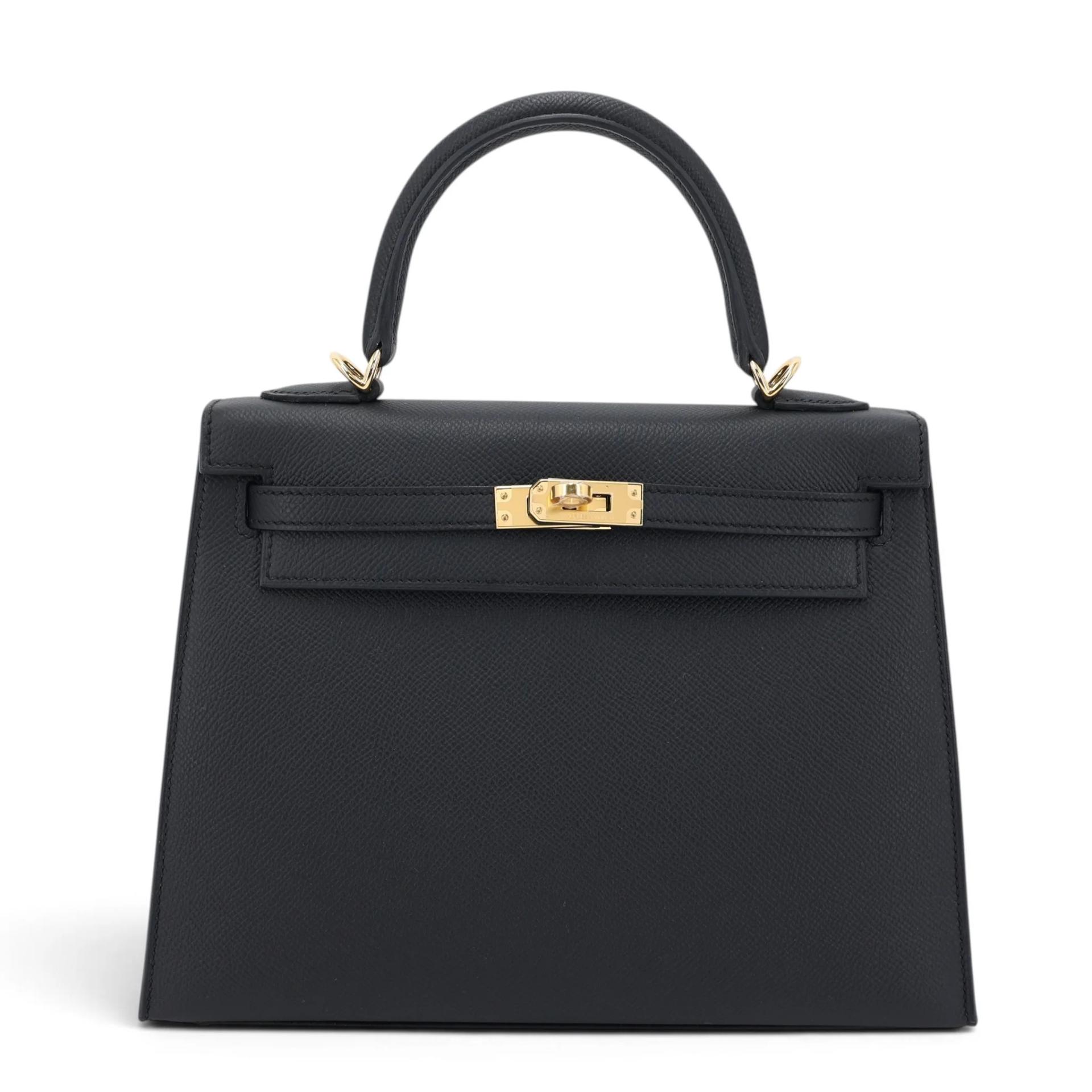 Kelly 25 外縫 89 黑色 Noir (Black)