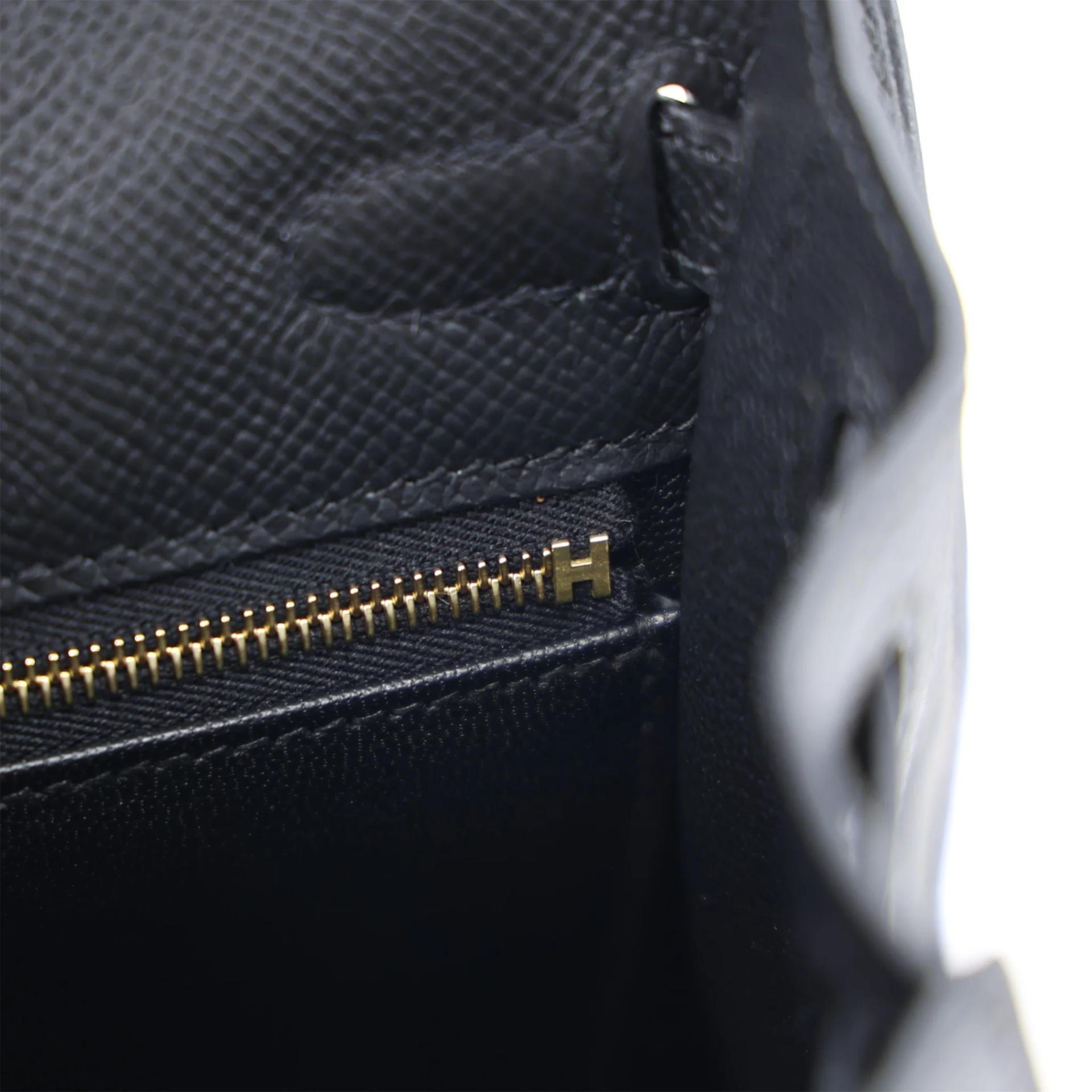 全新 HERMÈS 愛馬仕 Kelly 25 外縫 89 黑色 Noir (Black) Epsom牛皮 金扣 G刻 2026年 - 15