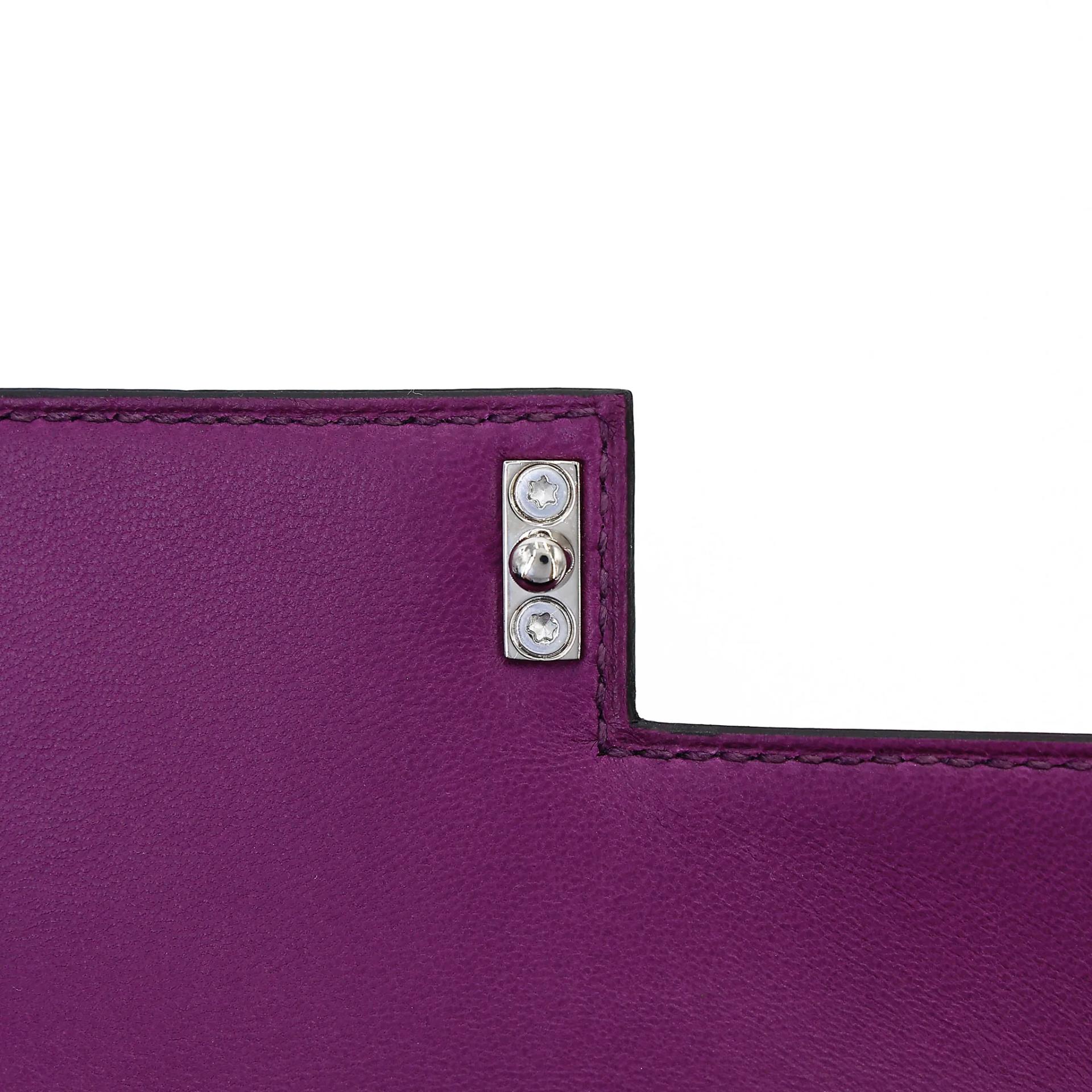 Very Good ( Rank A) HERMÈS Verrou Mini Anemone (P9) Chamkila Palladium hardware Y (2020) - 11