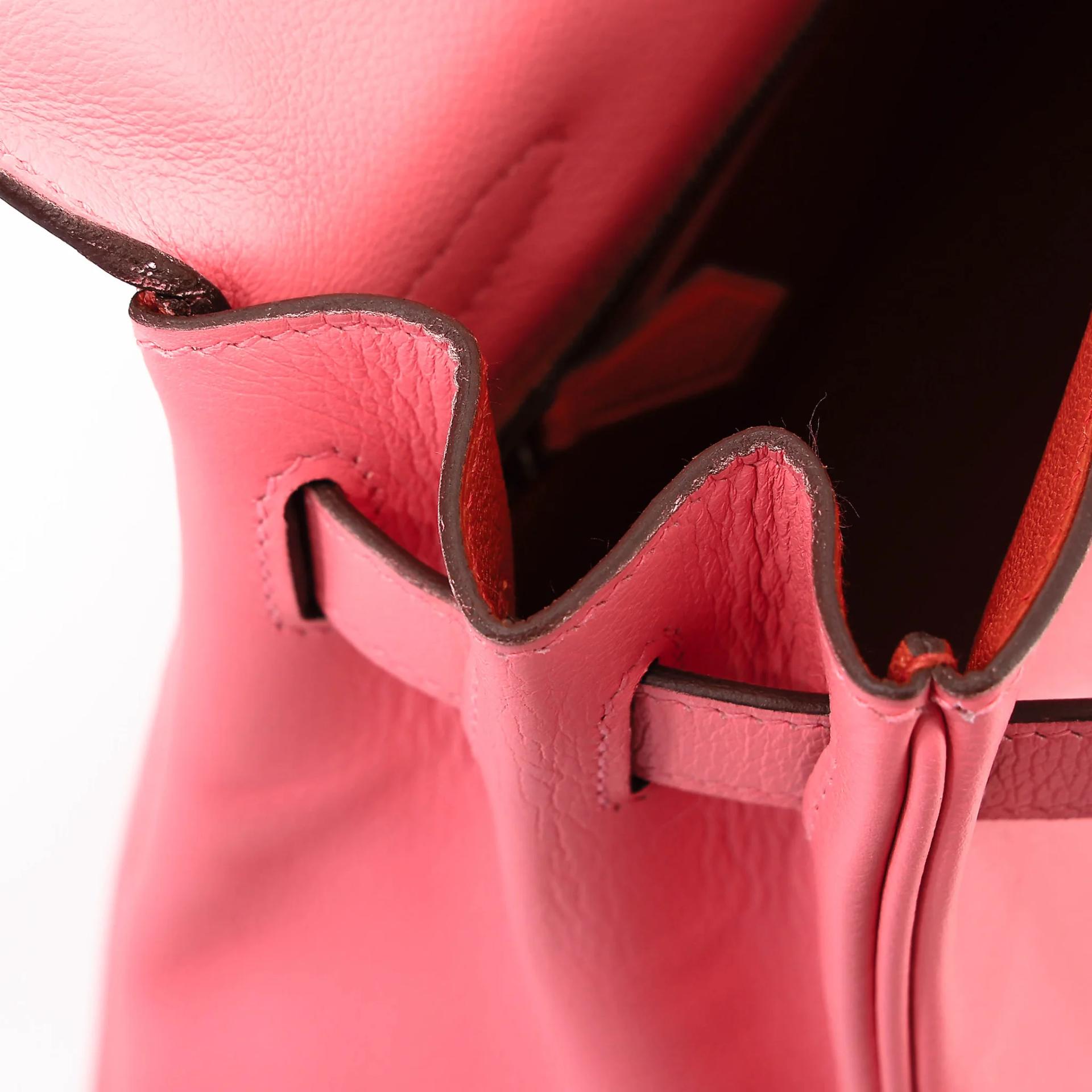 Unused ( Rank NS ) HERMÈS Kelly 32 Verso Rose d’Ete (K4) Terre Battue (R1) Evercolor Palladium hardware Y (2020) - 17