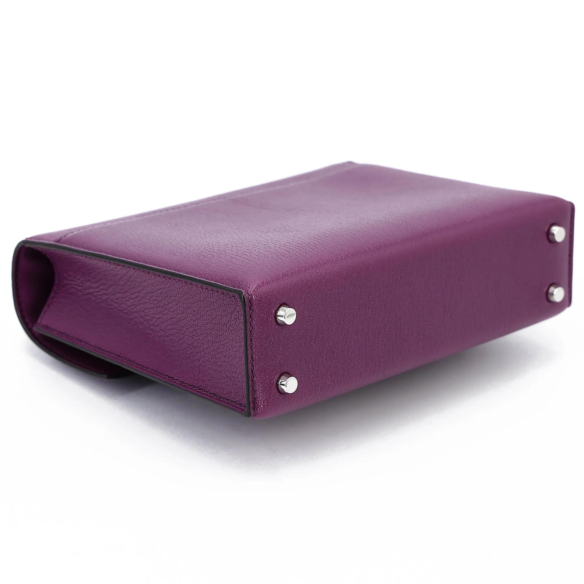 Very Good ( Rank A) HERMÈS Verrou Mini Anemone (P9) Chamkila Palladium hardware Y (2020) - 7