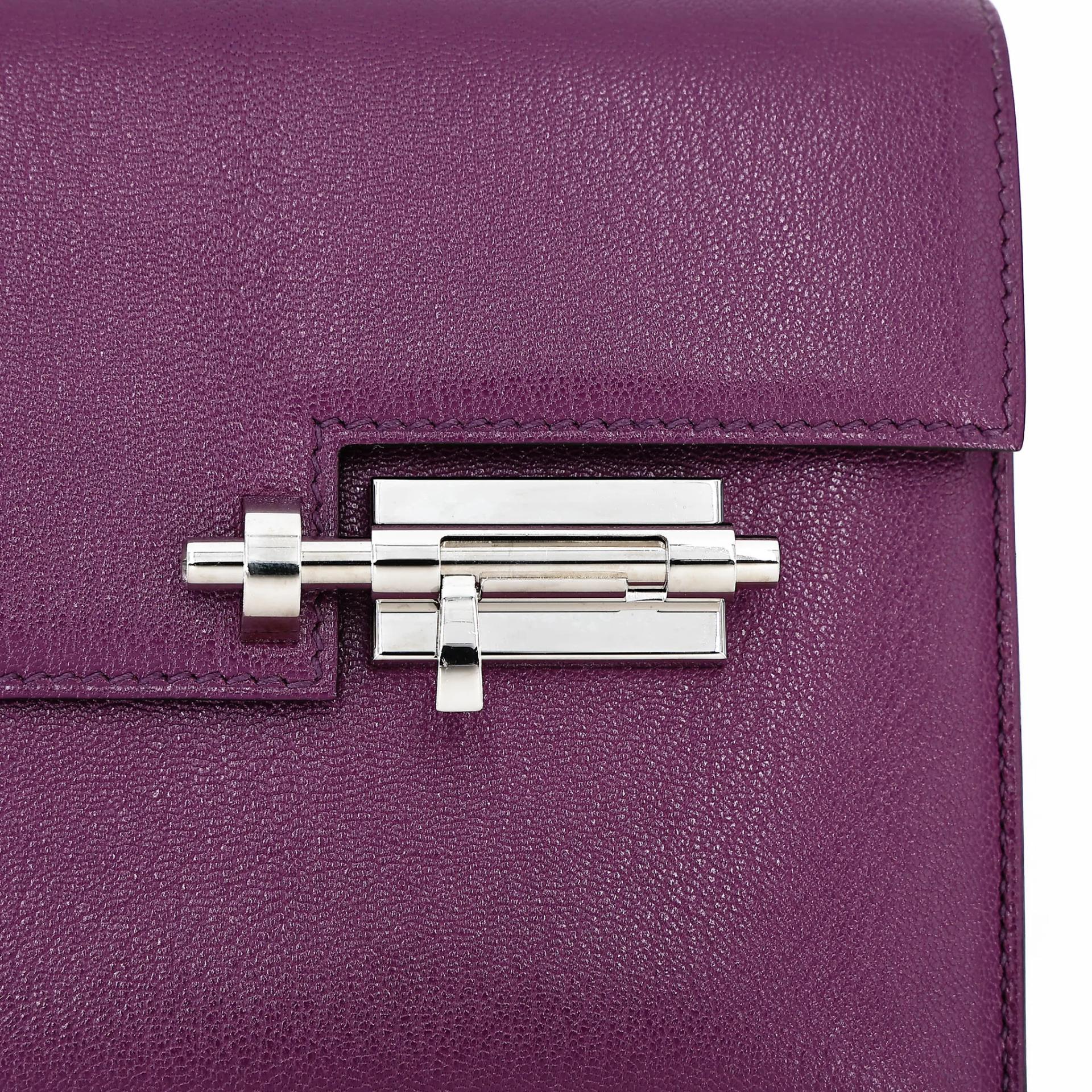 Very Good ( Rank A) HERMÈS Verrou Mini Anemone (P9) Chamkila Palladium hardware Y (2020) - 8
