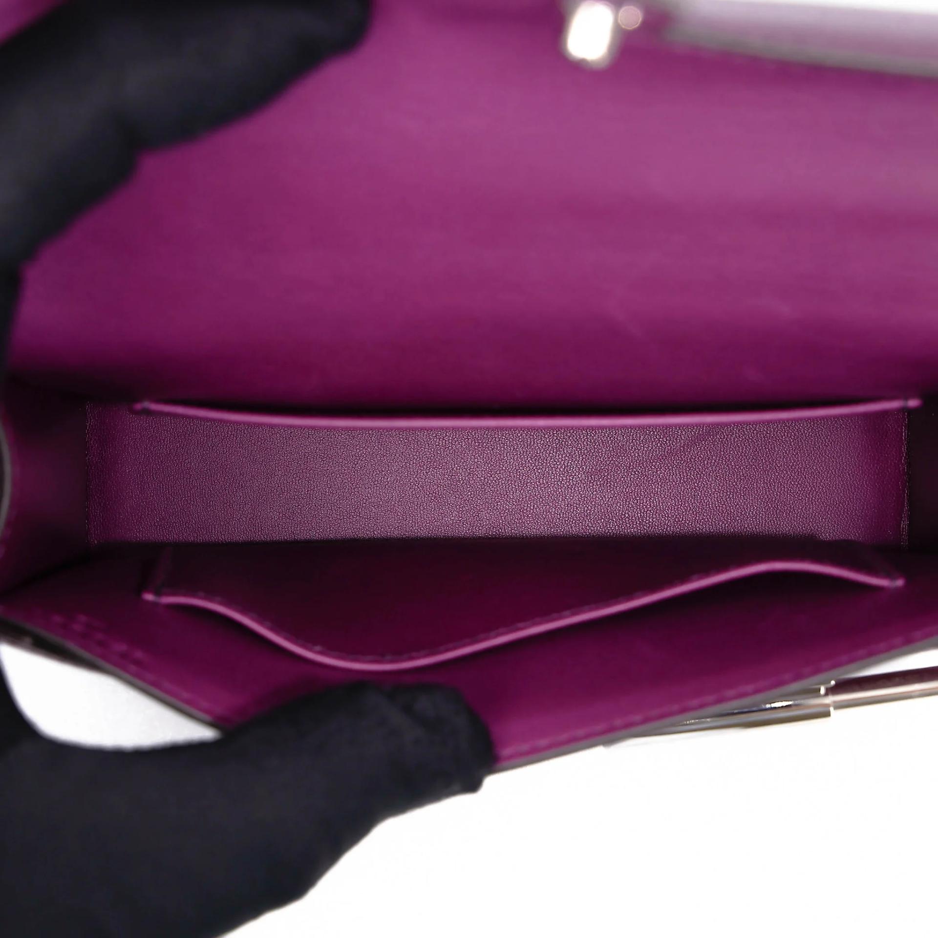 Very Good ( Rank A) HERMÈS Verrou Mini Anemone (P9) Chamkila Palladium hardware Y (2020) - 18