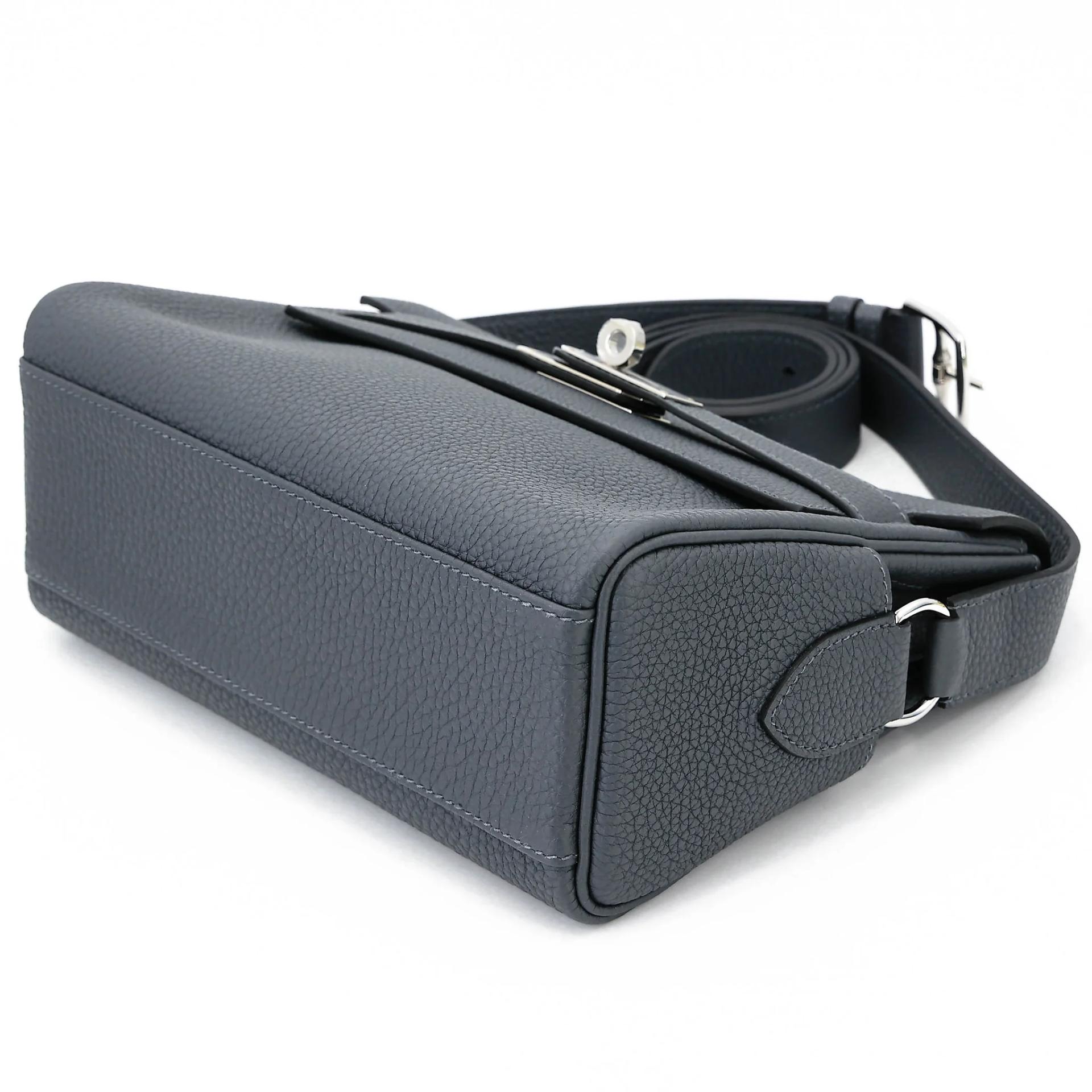 Brand New ( Rank N ) HERMÈS Kelly Messenger PM Gris misty (H0) Togo Palladium hardware G (2026) - 5