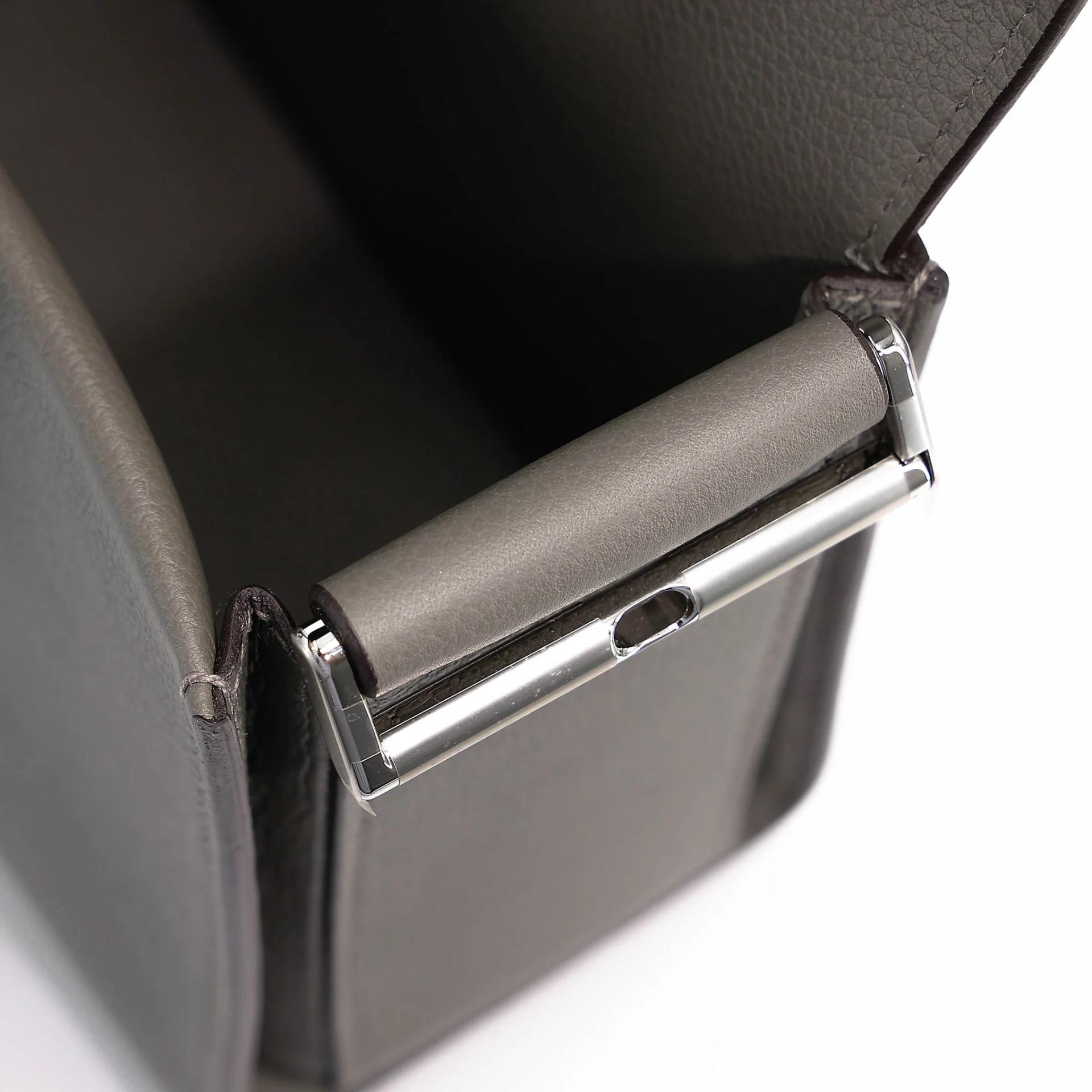 Unused ( Rank NS ) HERMÈS New Drag 22 Gris Meyer (0L) Evercolor Palladium hardware B (2023) - 17