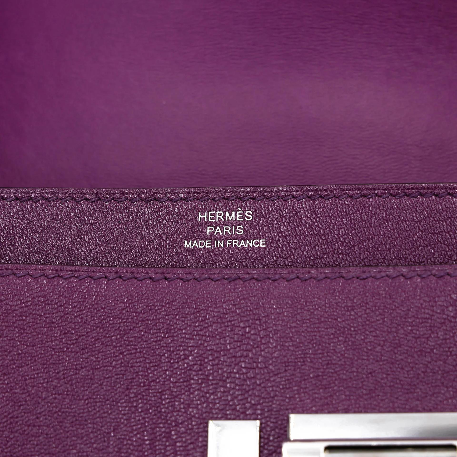 Very Good ( Rank A) HERMÈS Verrou Mini Anemone (P9) Chamkila Palladium hardware Y (2020) - 13