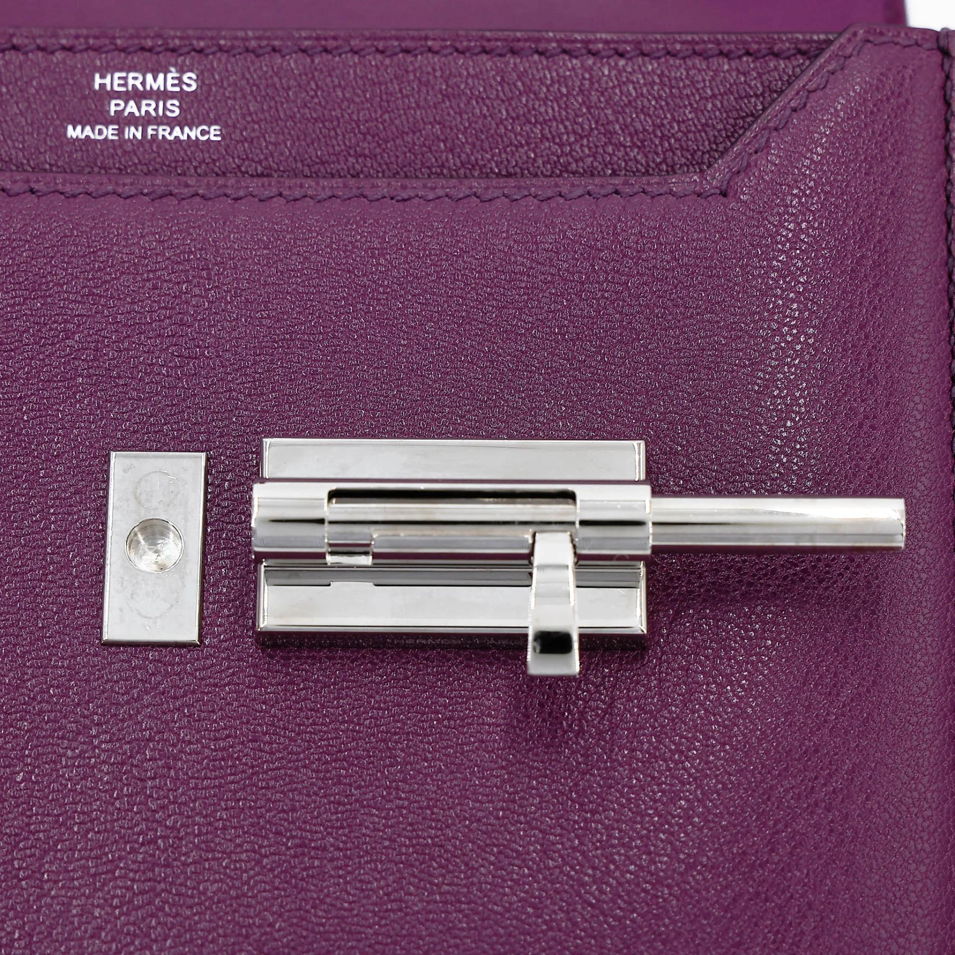 Very Good ( Rank A) HERMÈS Verrou Mini Anemone (P9) Chamkila Palladium hardware Y (2020) - 10
