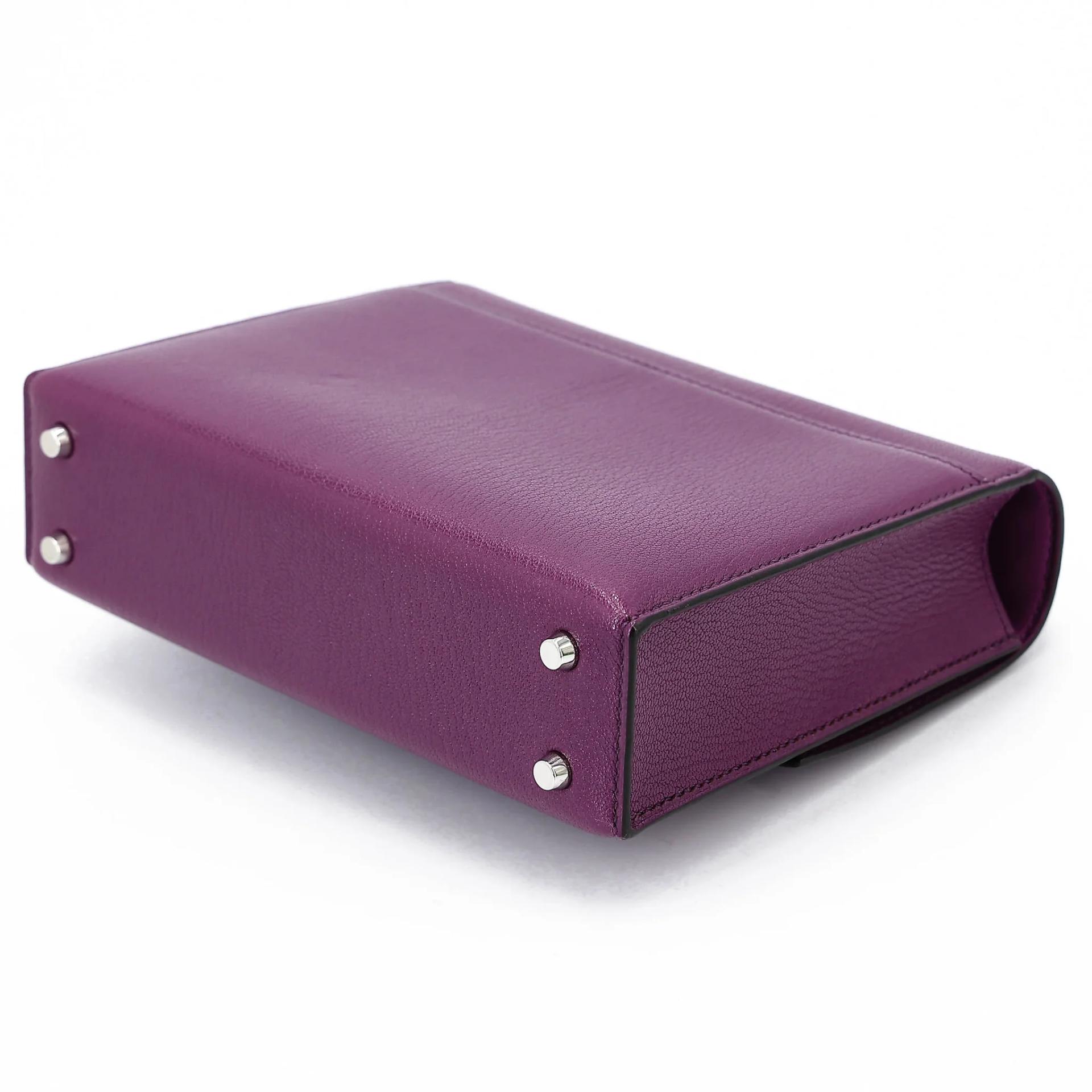 Very Good ( Rank A) HERMÈS Verrou Mini Anemone (P9) Chamkila Palladium hardware Y (2020) - 6