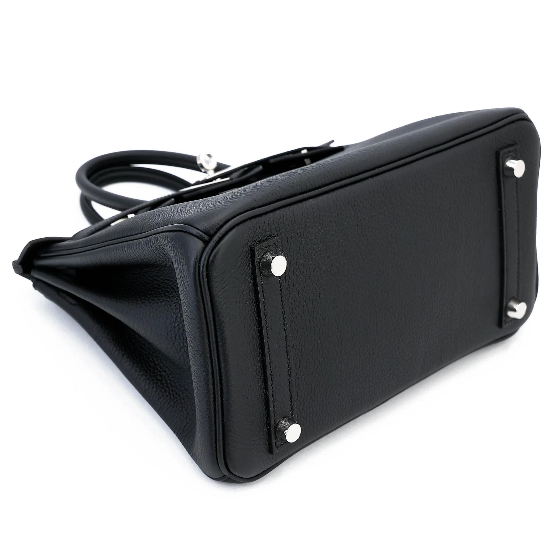 Brand New ( Rank N ) HERMÈS Birkin 25 Noir (89) Togo Palladium hardware G (2026) - 5