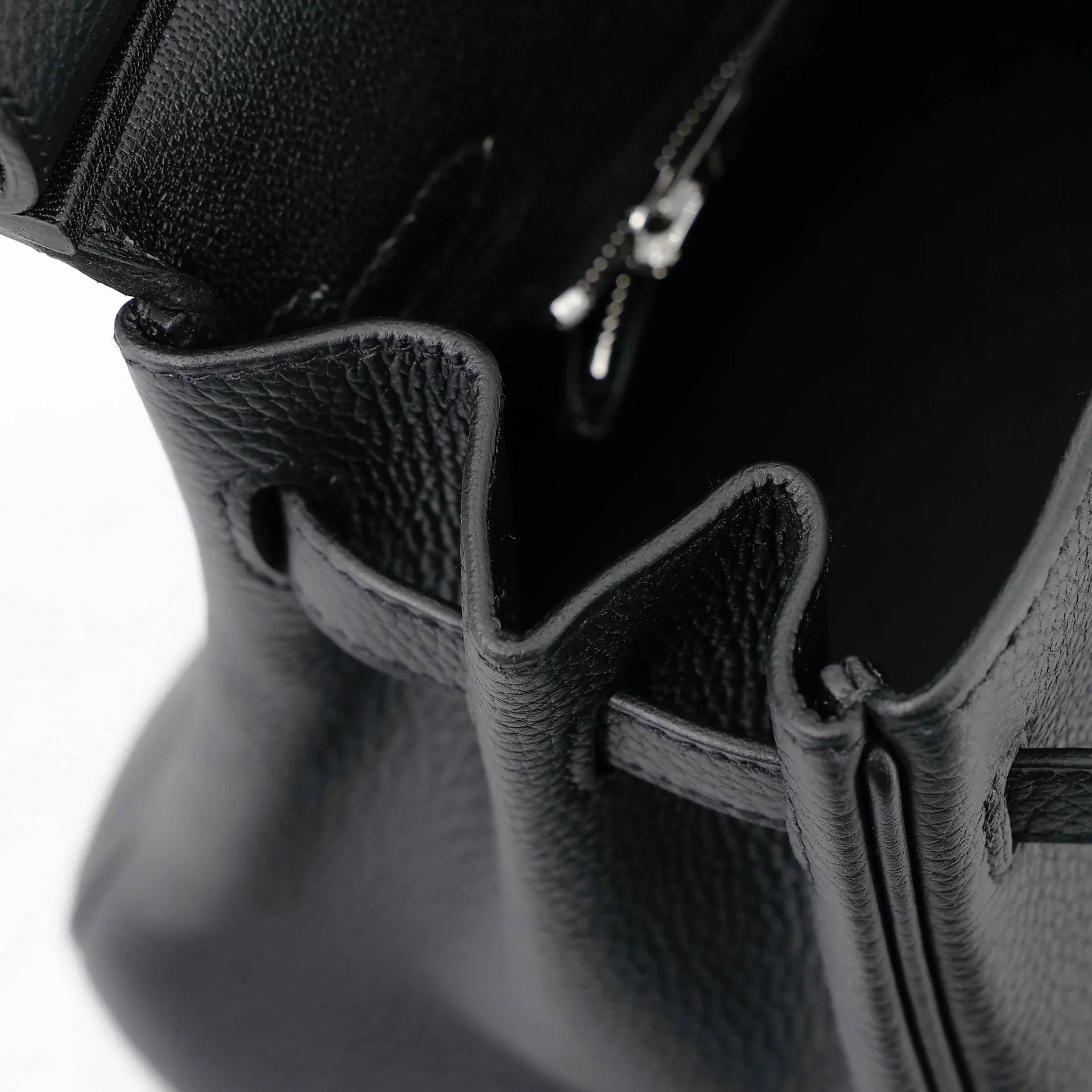Brand New ( Rank N ) HERMÈS Birkin 25 Noir (89) Togo Palladium hardware G (2026) - 15