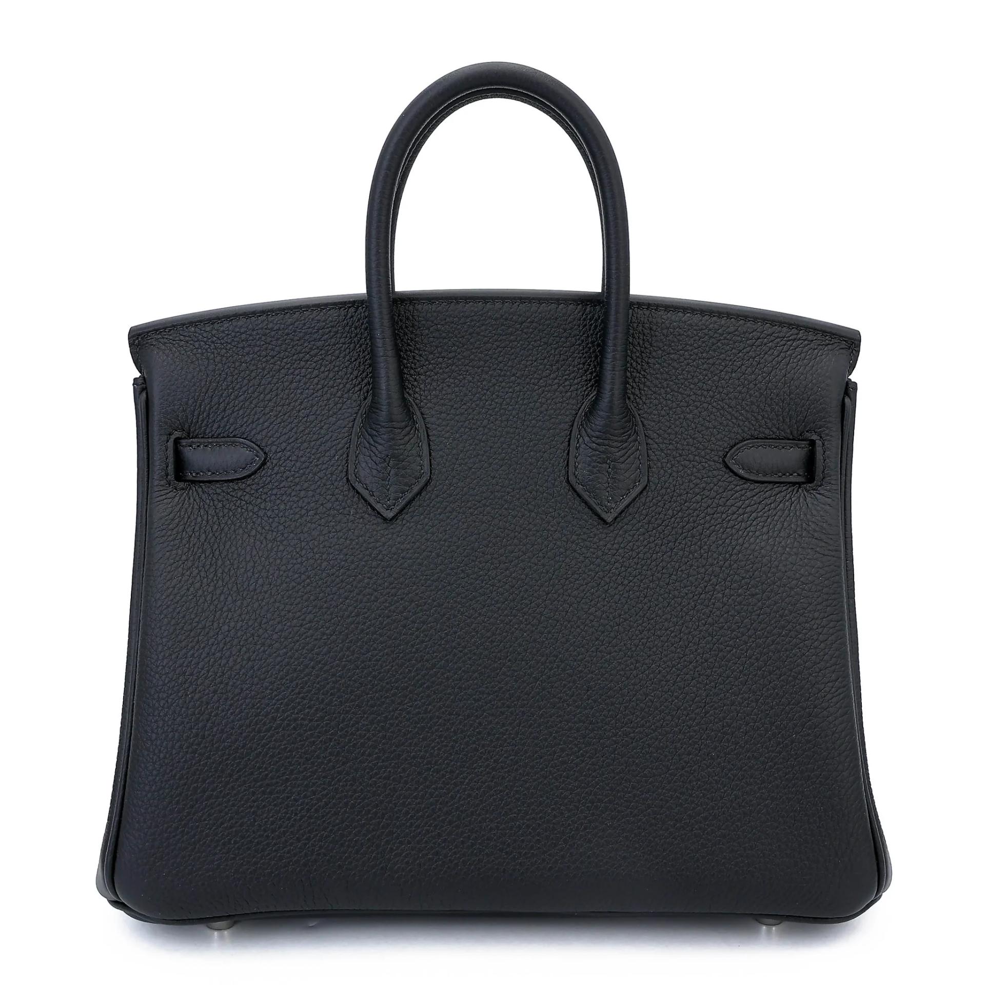 Brand New ( Rank N ) HERMÈS Birkin 25 Noir (89) Togo Palladium hardware G (2026) - 2