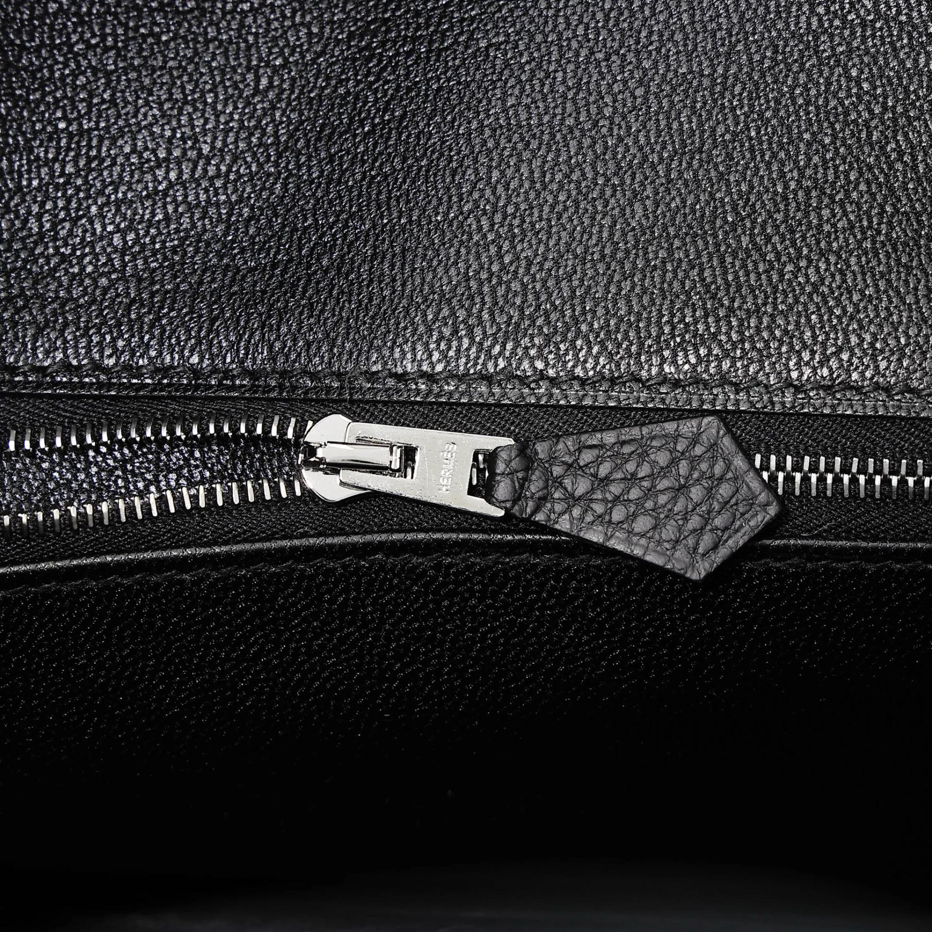 Brand New ( Rank N ) HERMÈS Birkin 25 Noir (89) Togo Palladium hardware G (2026) - 11