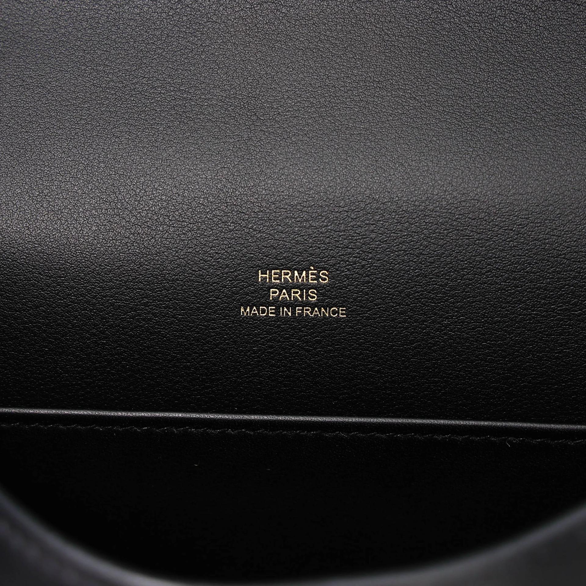 Brand New ( Rank N ) HERMÈS Kelly Pochette Noir (89) Swift Gold hardware K (2025) - 14