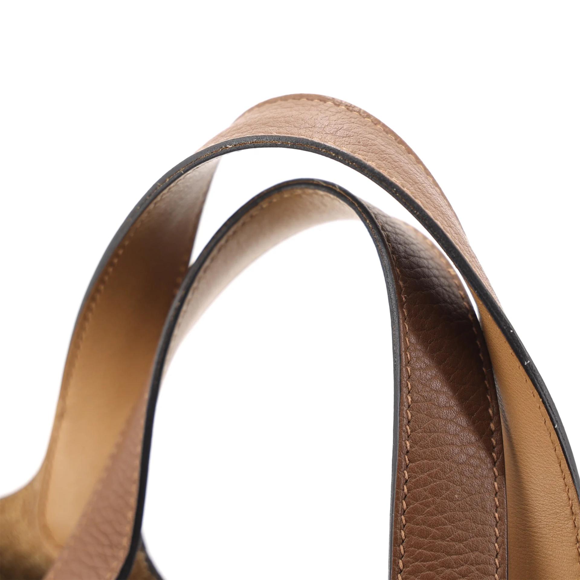 ランク A HERMÈS エルメス ピコタンロックPM アルザン (3G) ビスキュイ (4B) トリヨン シルバー金具 Z刻印 (2021) - 6