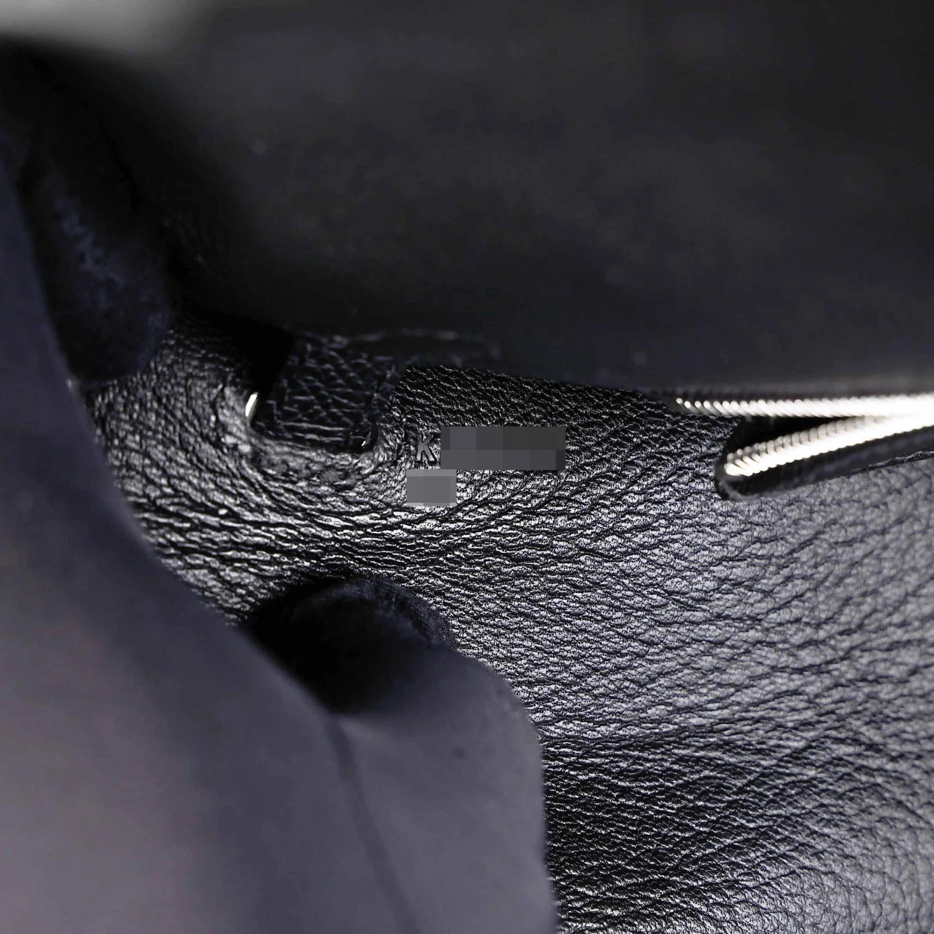Brand New ( Rank N ) HERMÈS Kelly 25 Sellier Noir (89) Epsom Palladium hardware K (2025) - 16