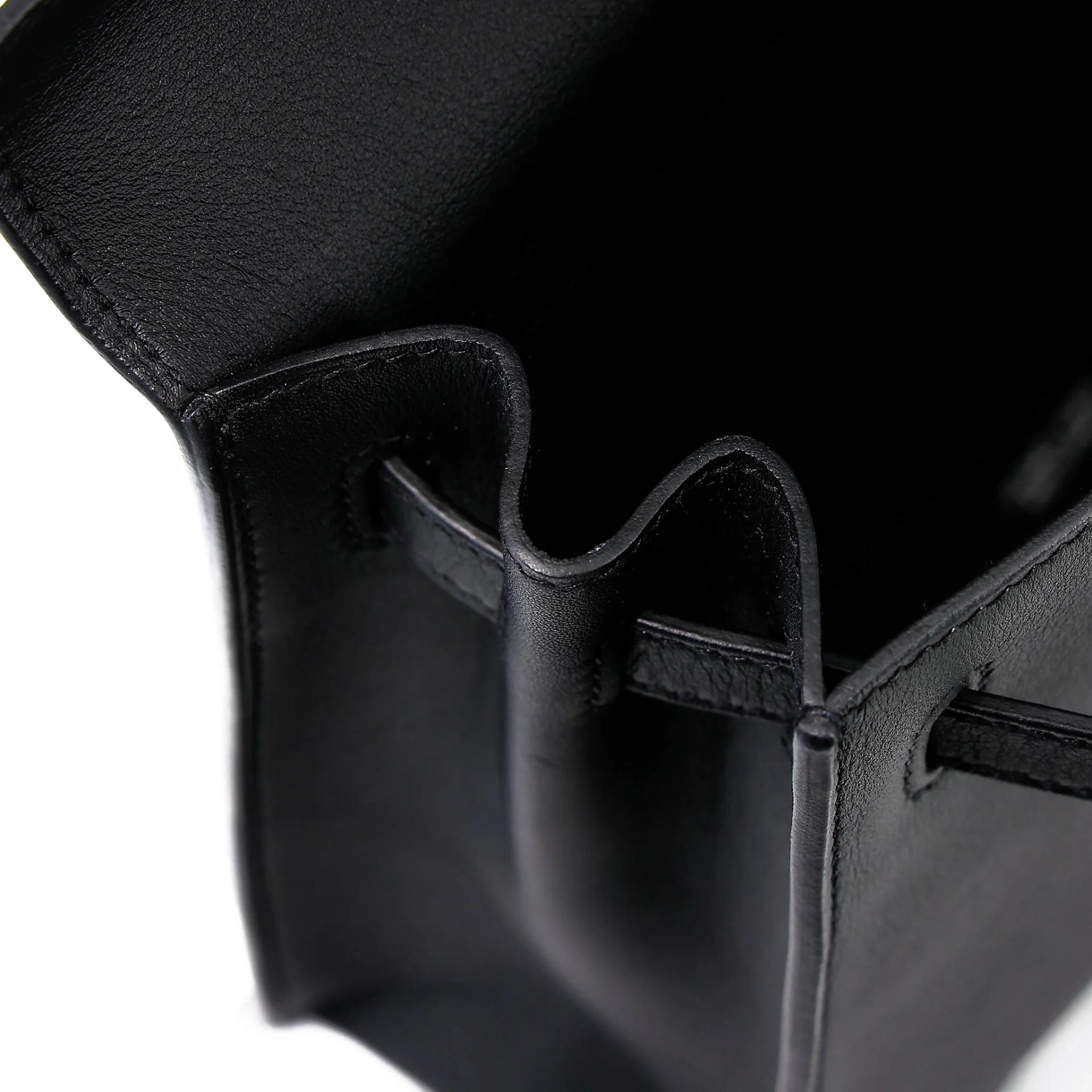 Excellent ( Rank SA ) HERMÈS Kelly Danse Noir (89) Swift Palladium hardware B (2023) - 18