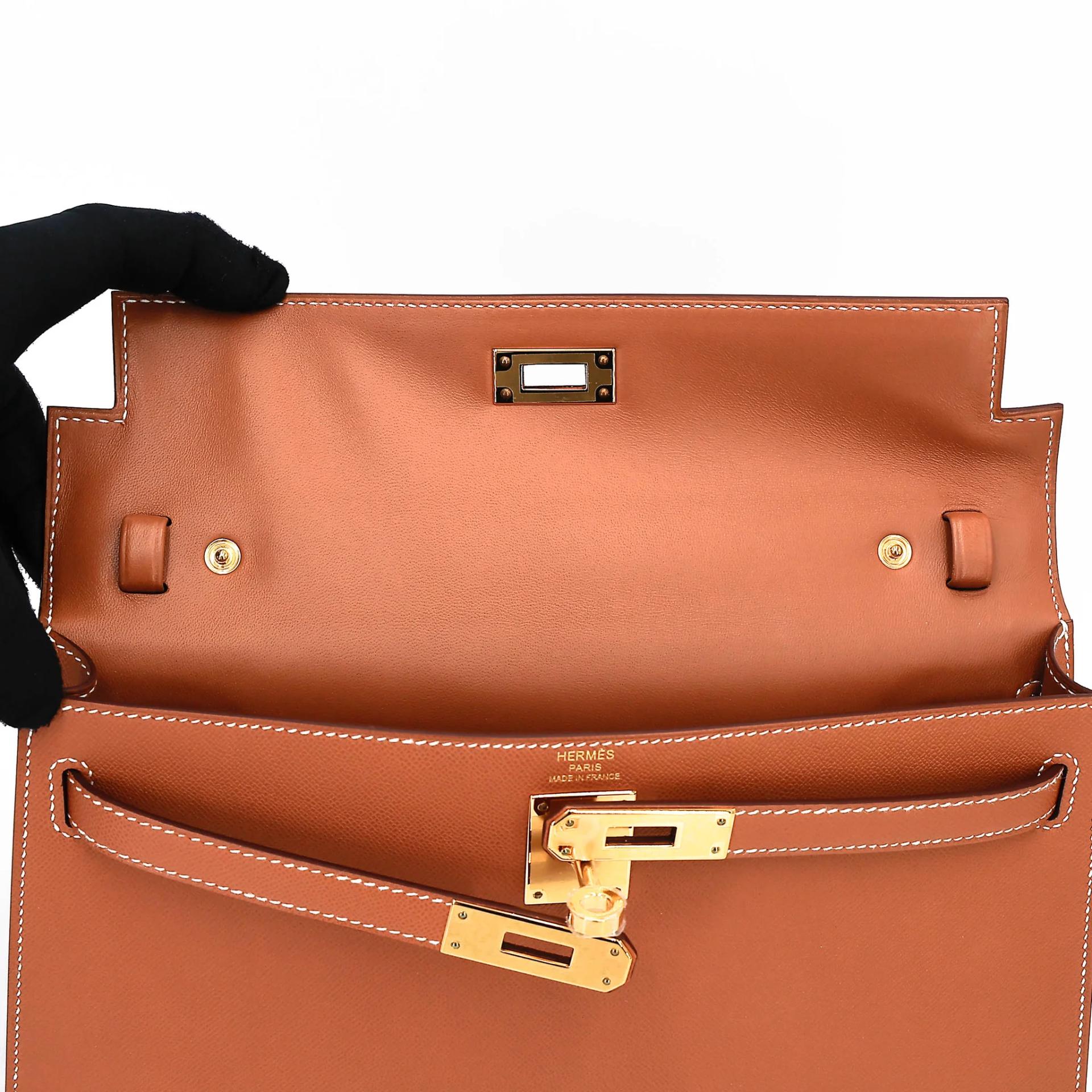 Unused ( Rank NS ) HERMÈS Kelly Elan Gold (37) Madame Gold hardware B (2023) - 12