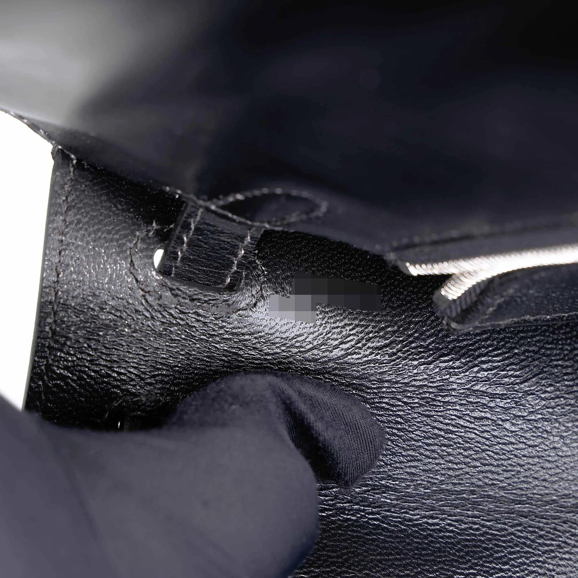 Brand New ( Rank N ) HERMÈS Kelly 25 Sellier Noir (89) Box-calf Palladium hardware K (2025) - 15